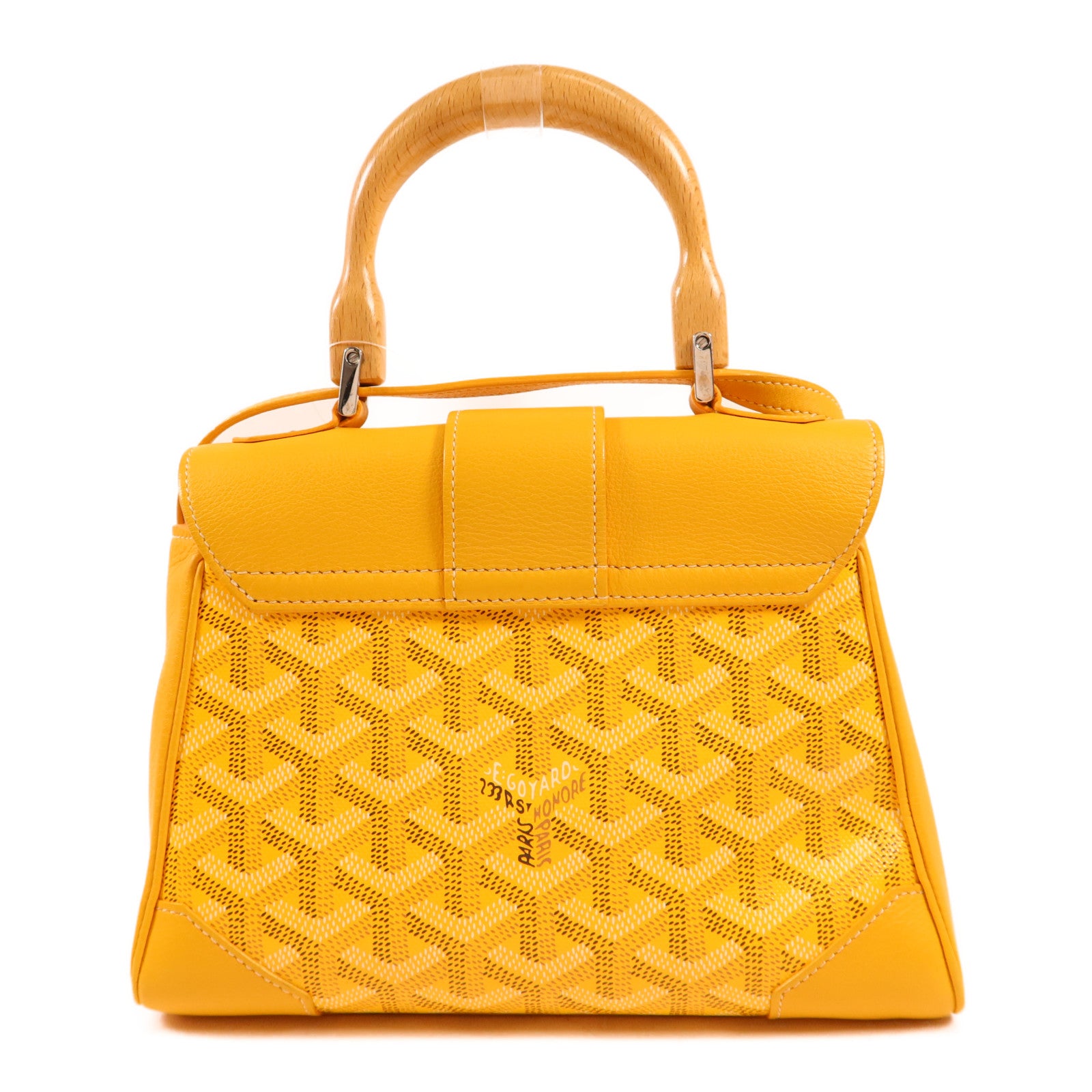 GOYARD 塗層帆布Saigon Souple Mini銀扣手挽肩背兩用袋