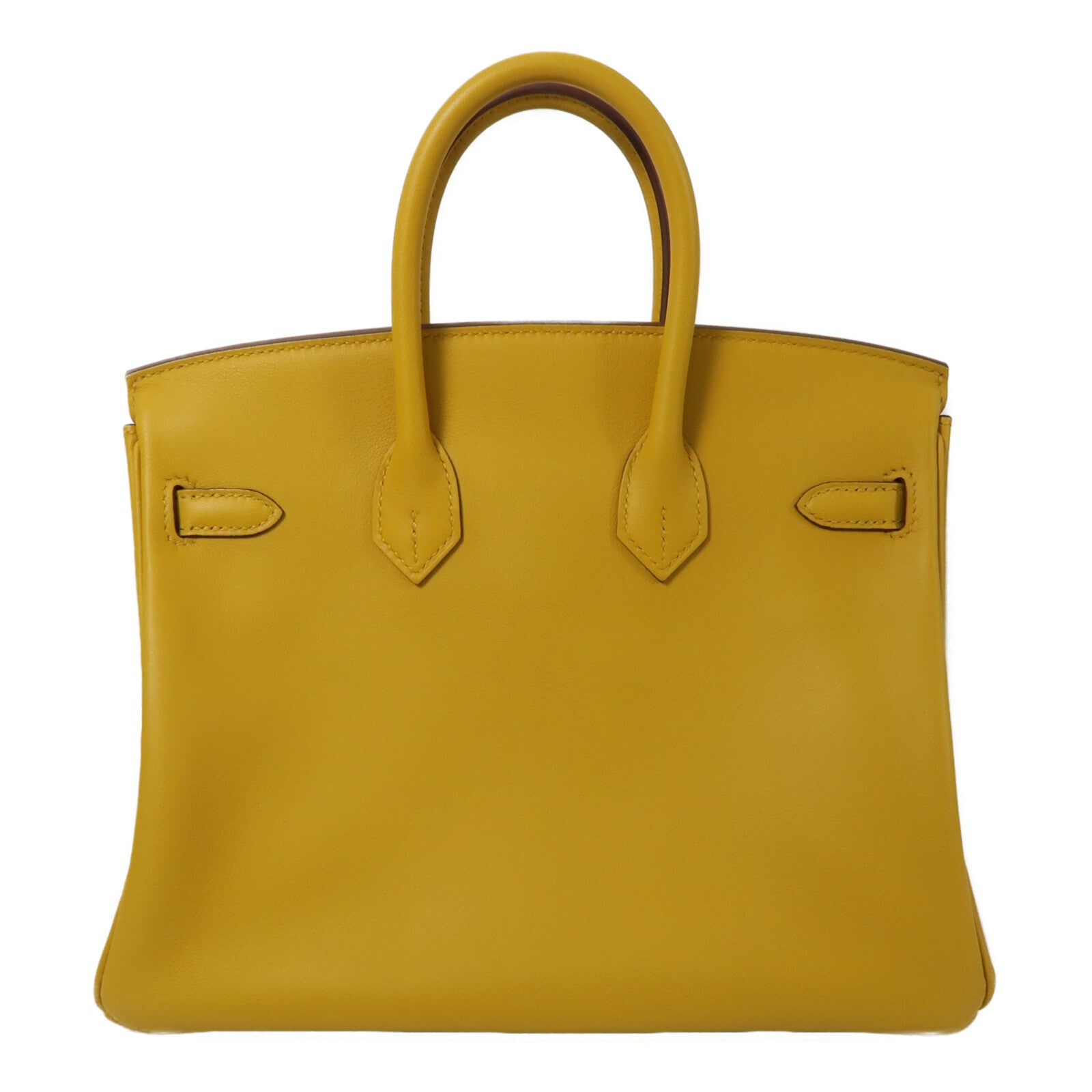 HERMES Swift皮革Birkin 25手挽袋Jaune Amber