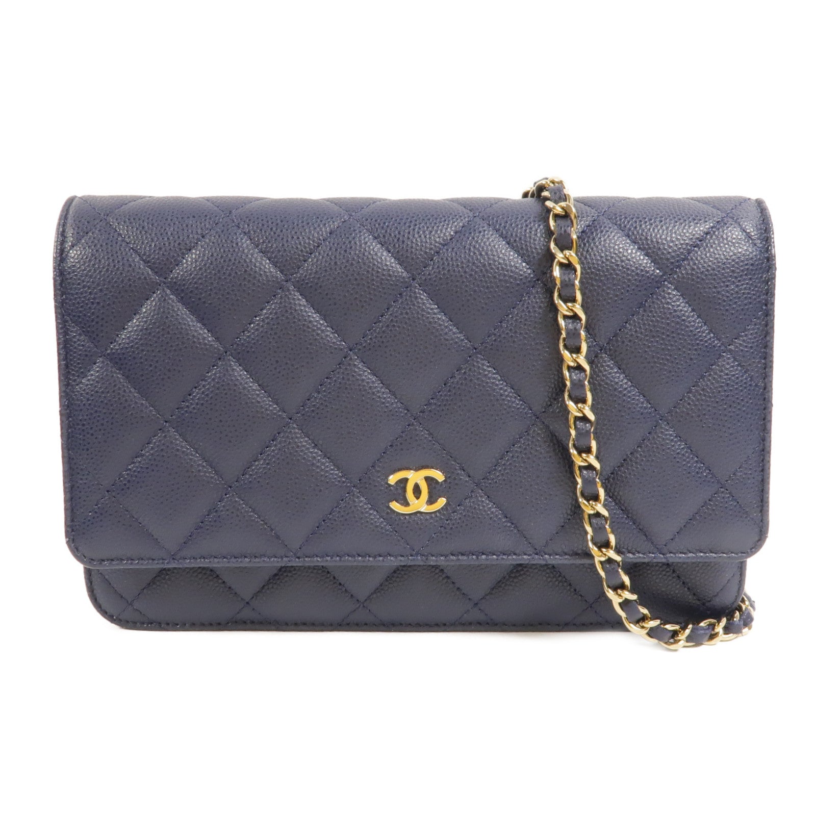 CHANEL 牛皮皮革WOC Wallet On Chain鏈帶肩背袋