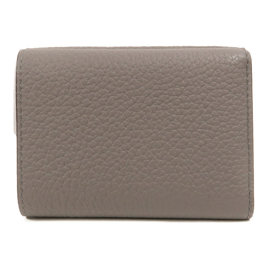 Delvaux 牛皮皮革Presse Trifold Wallet錢包
