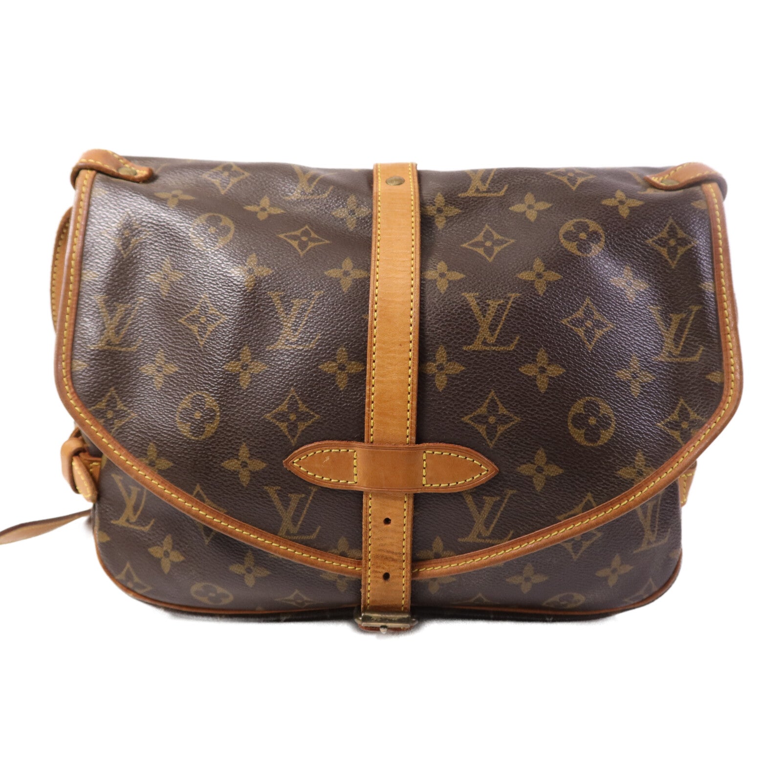 LOUIS VUITTON 【激減優惠】Monogram Saumur 30金扣肩背袋