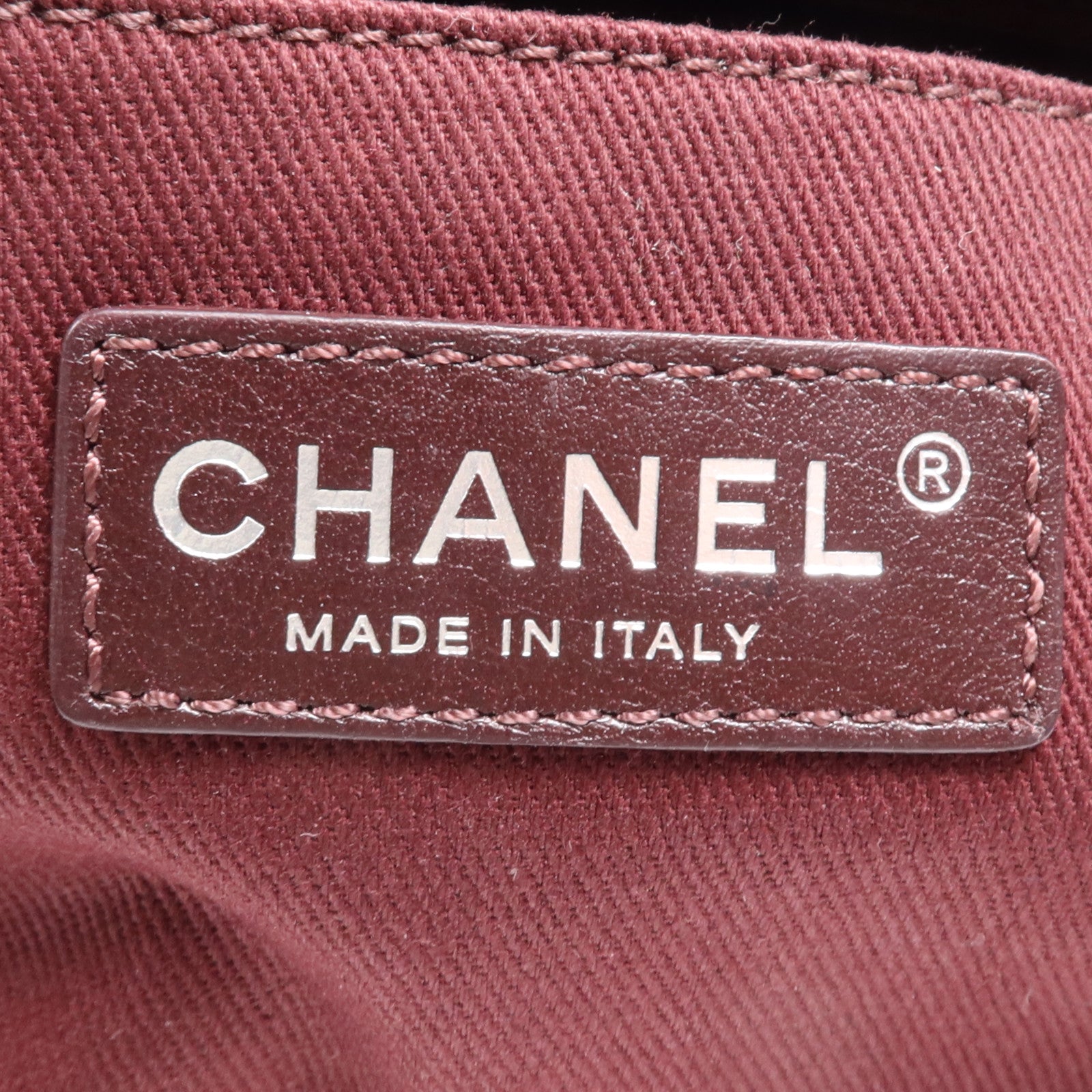 CHANEL 牛皮皮革Chain Shoulder Bag銀扣鏈帶肩背袋