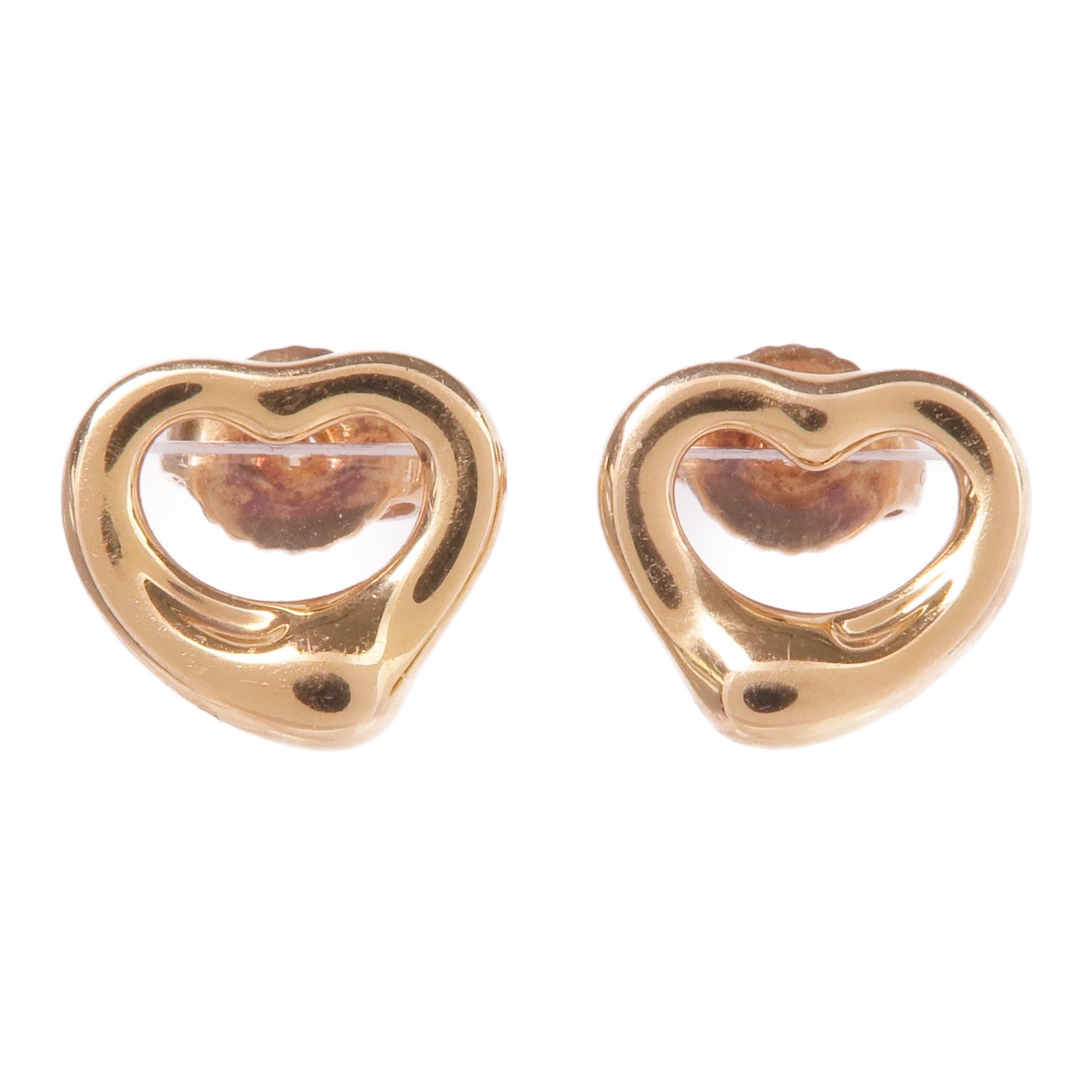 TIFFANY&CO 18K玫瑰金Open Heart Earrings耳環