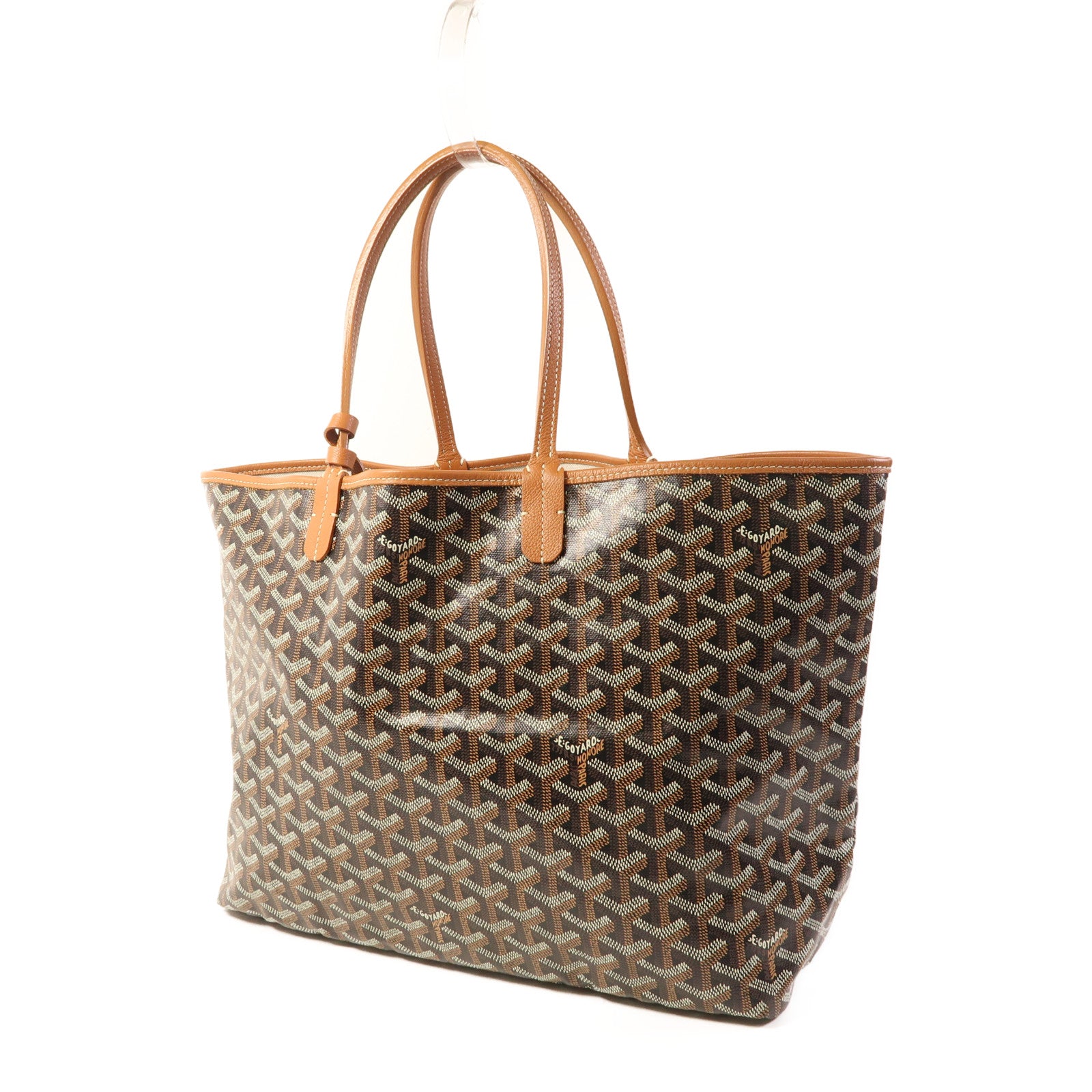 GOYARD 塗層帆布Saint Louis PM銀扣手挽袋