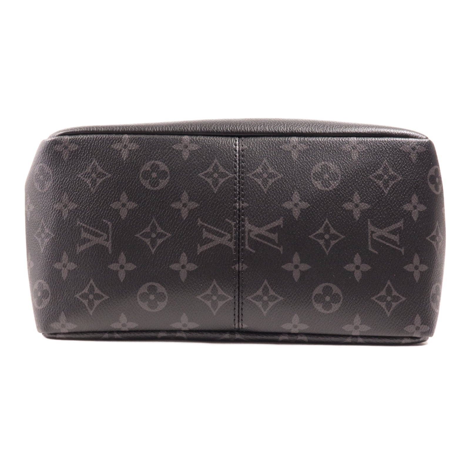 LOUIS VUITTON Monogram Eclipse Saumur銀扣背包