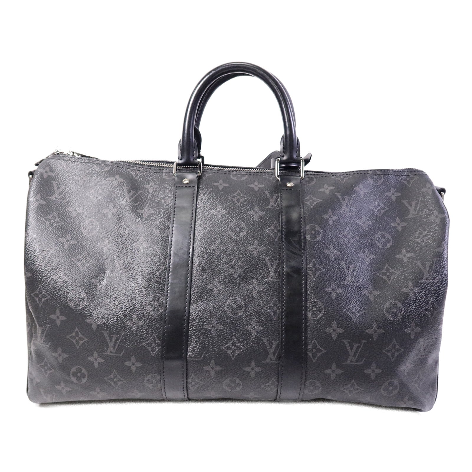 LOUIS VUITTON Monogram Eclipse Keepall 45 Bandoulie手挽肩背兩用袋