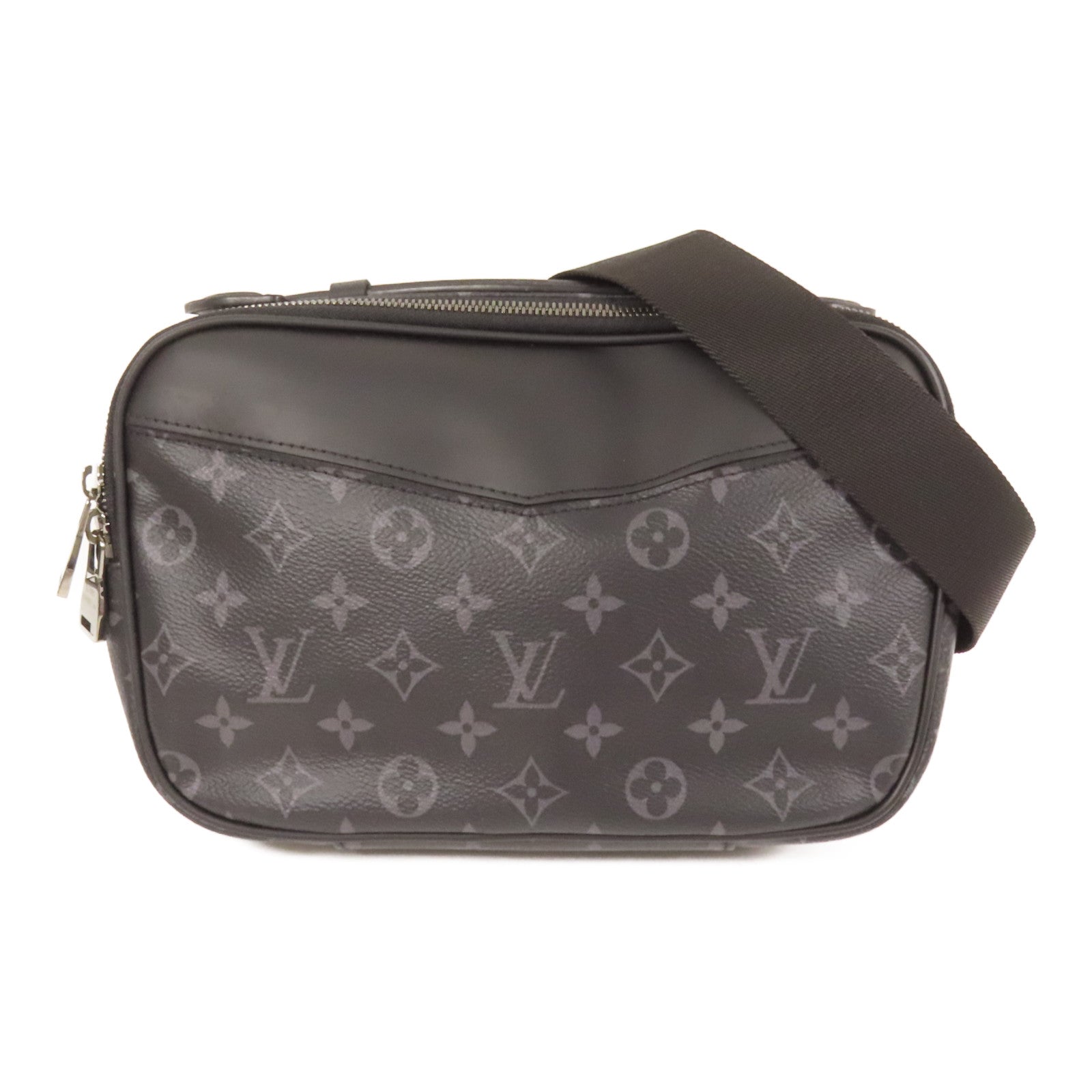 LOUIS VUITTON Monogram Eclipse Bum Bag銀扣手挽肩背兩用袋