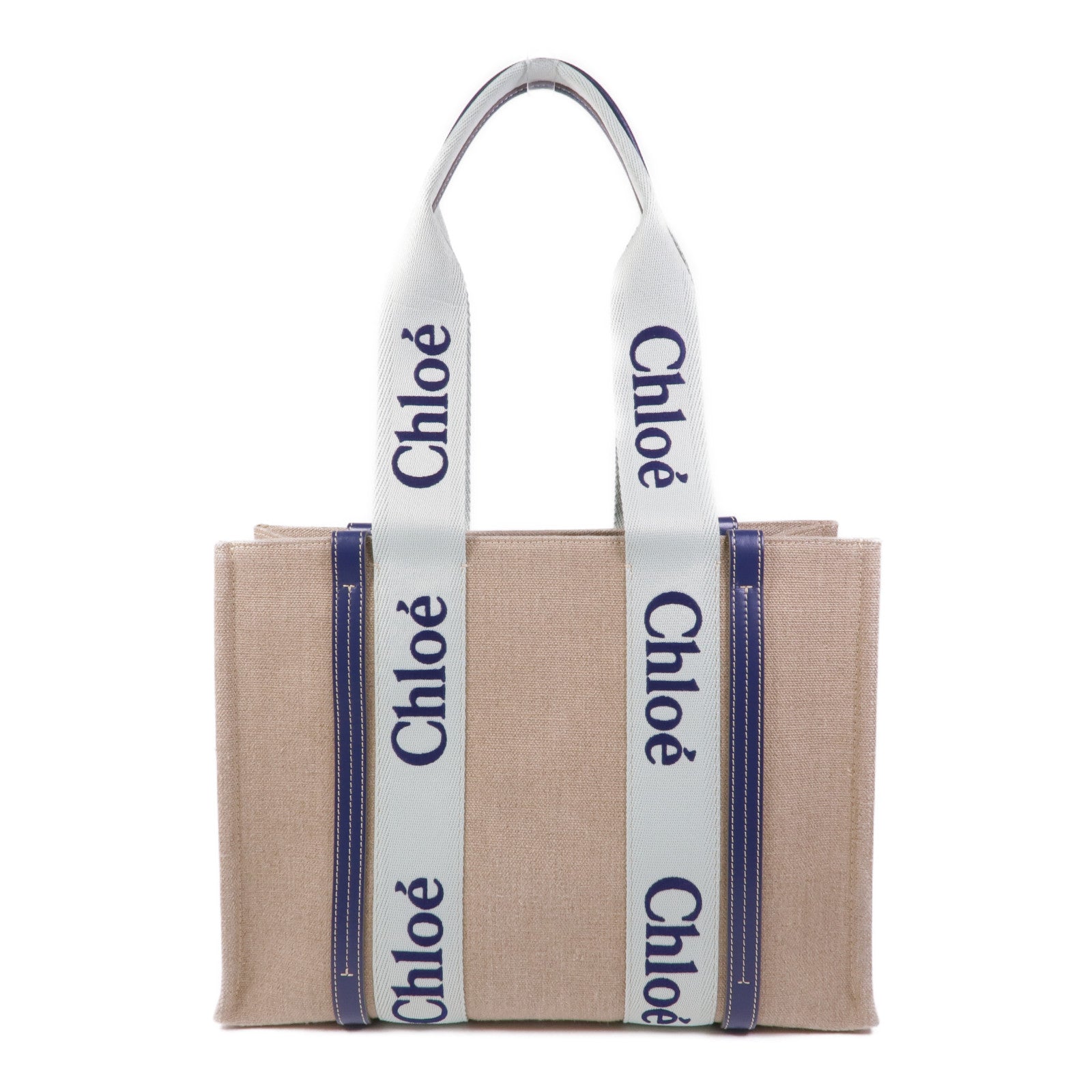 Chloe 帆布Woody Tote Bag Medium肩背袋/手挽袋