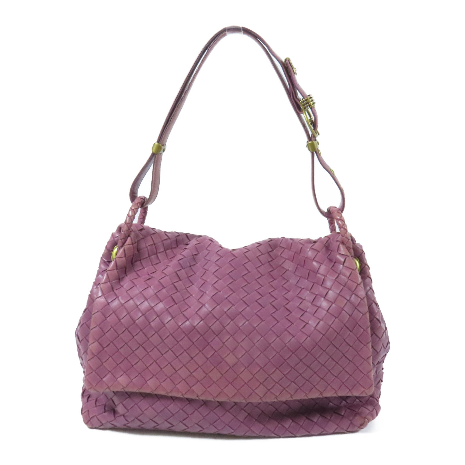 BOTTEGA VENETA 羊皮皮革Shoulder Bag金扣肩背袋