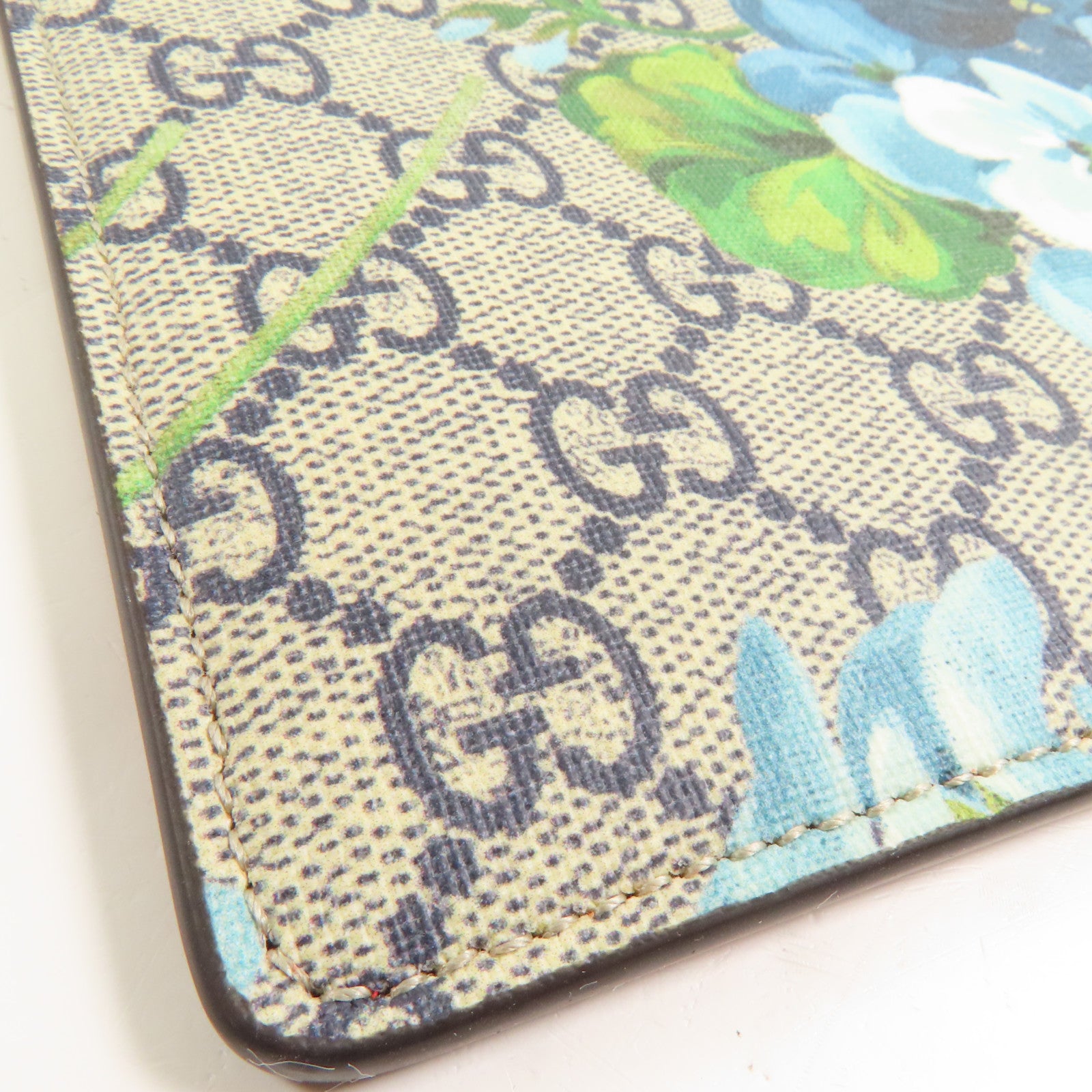 GUCCI 塗層帆布/麂皮皮革Clutch Bag金扣手拿包