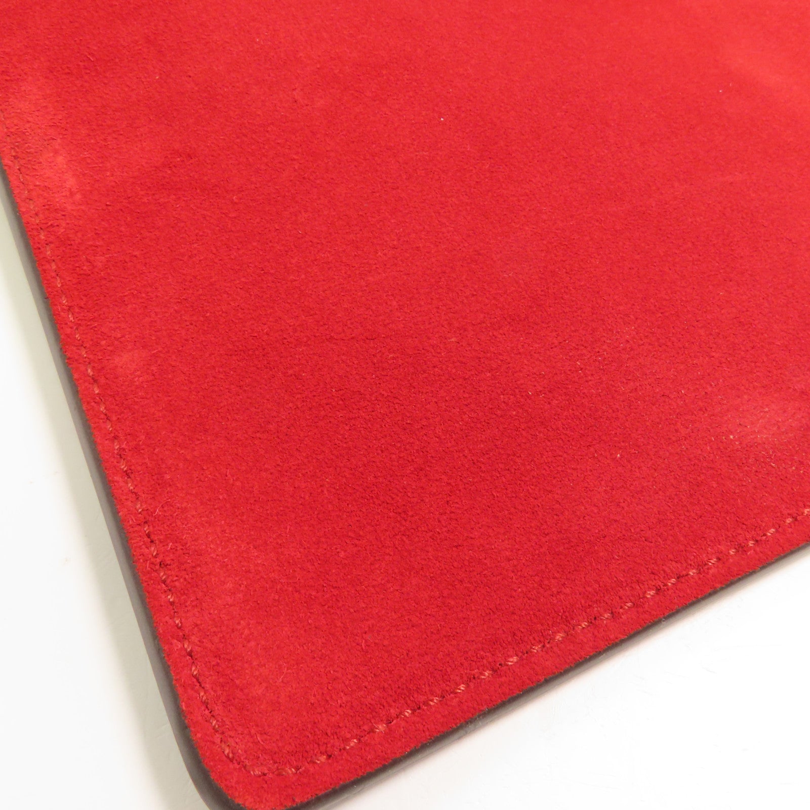 GUCCI 塗層帆布/麂皮皮革Clutch Bag金扣手拿包