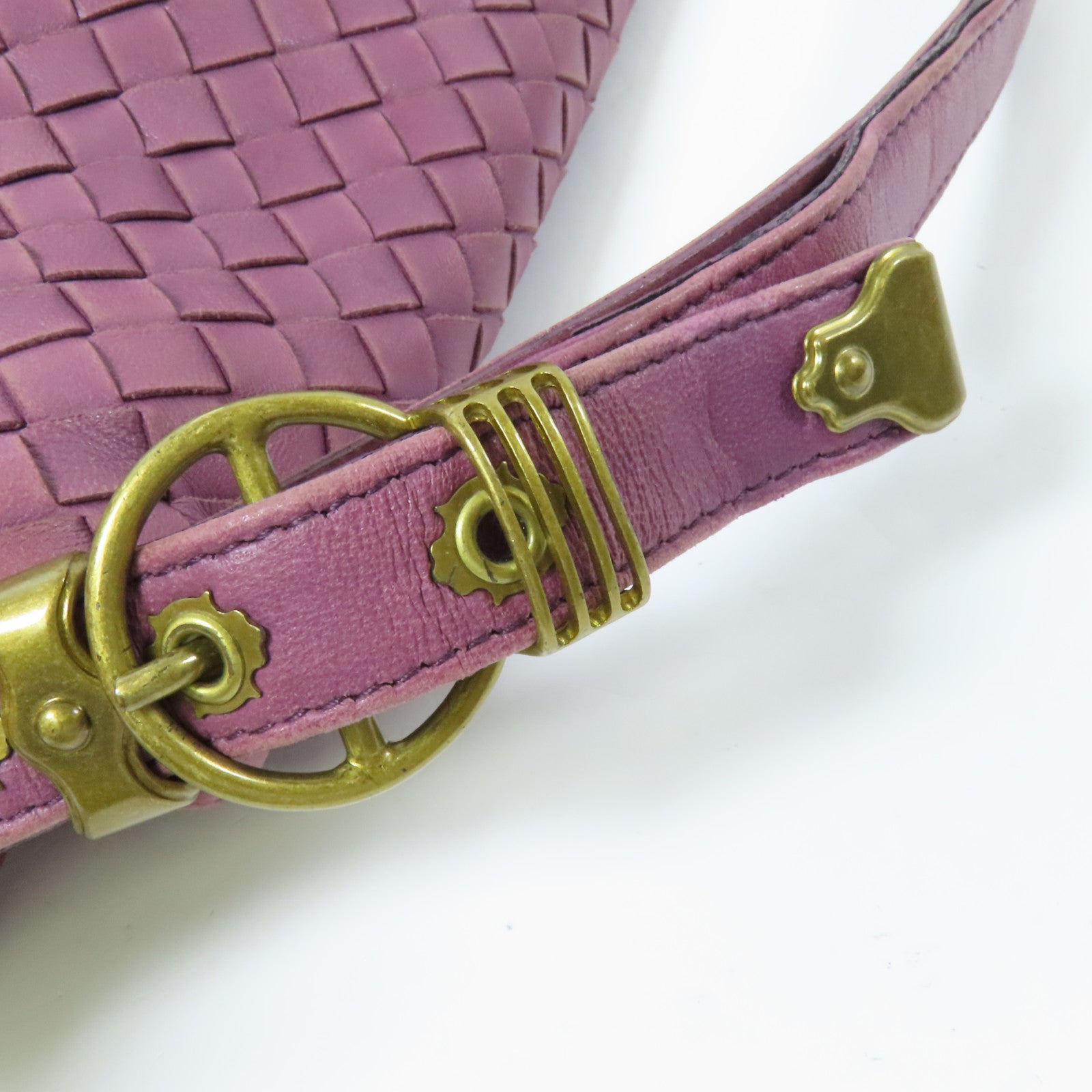 BOTTEGA VENETA 羊皮皮革Shoulder Bag金扣肩背袋