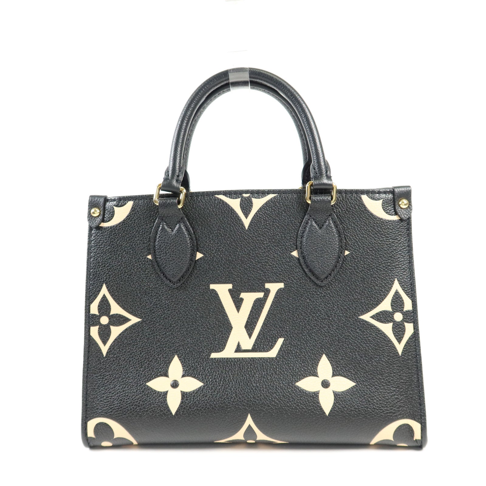 LOUIS VUITTON Monogram Empreinte On The Go PM金扣手挽肩背兩用袋