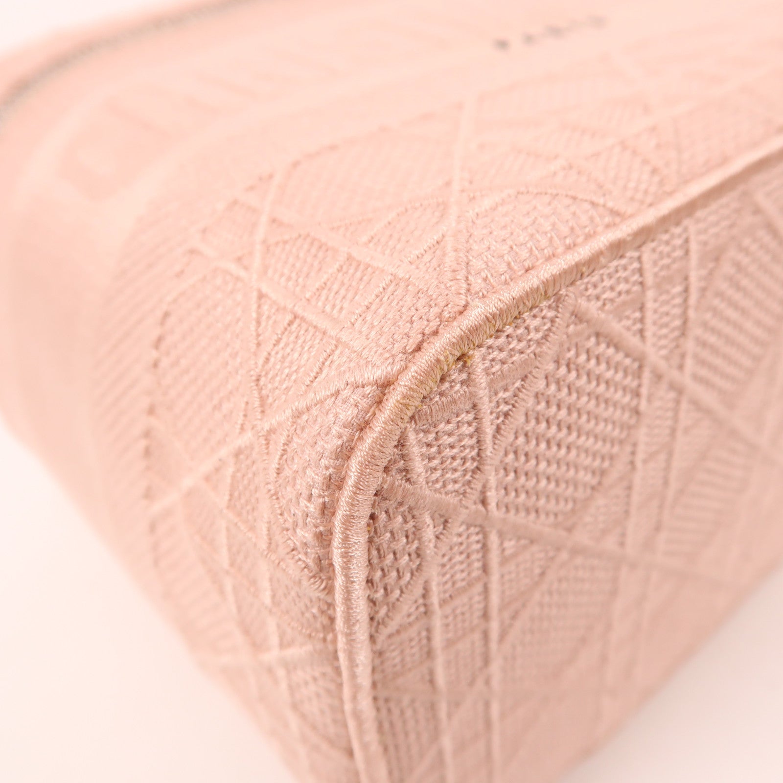 Dior 帆布Vanity Case銀扣手挽袋