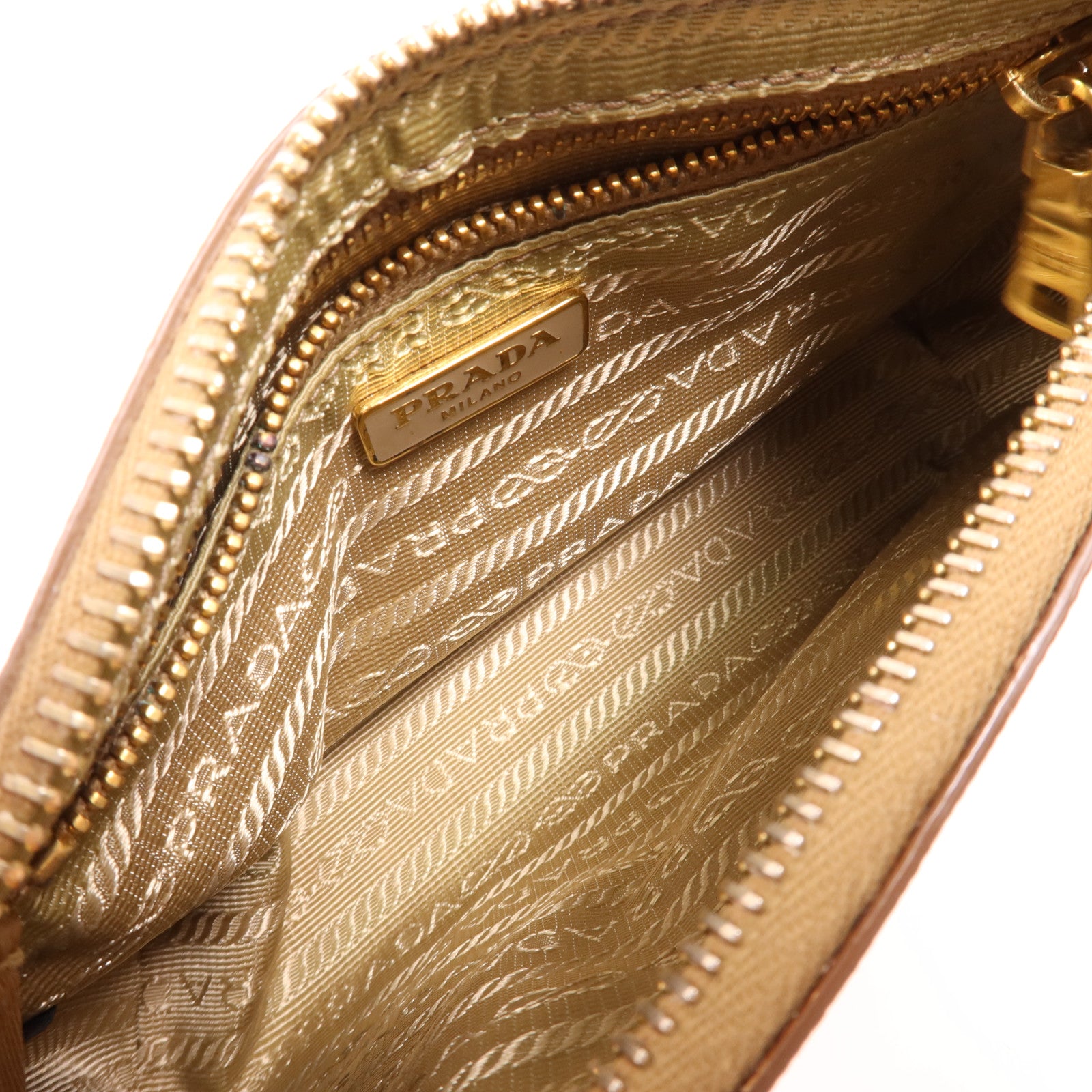 PRADA 牛皮皮革Shoulder Bag金扣肩背袋