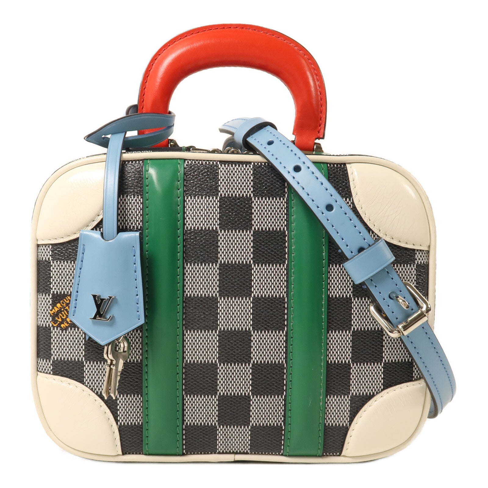 LOUIS VUITTON Damier Valisette BB手挽肩背兩用袋