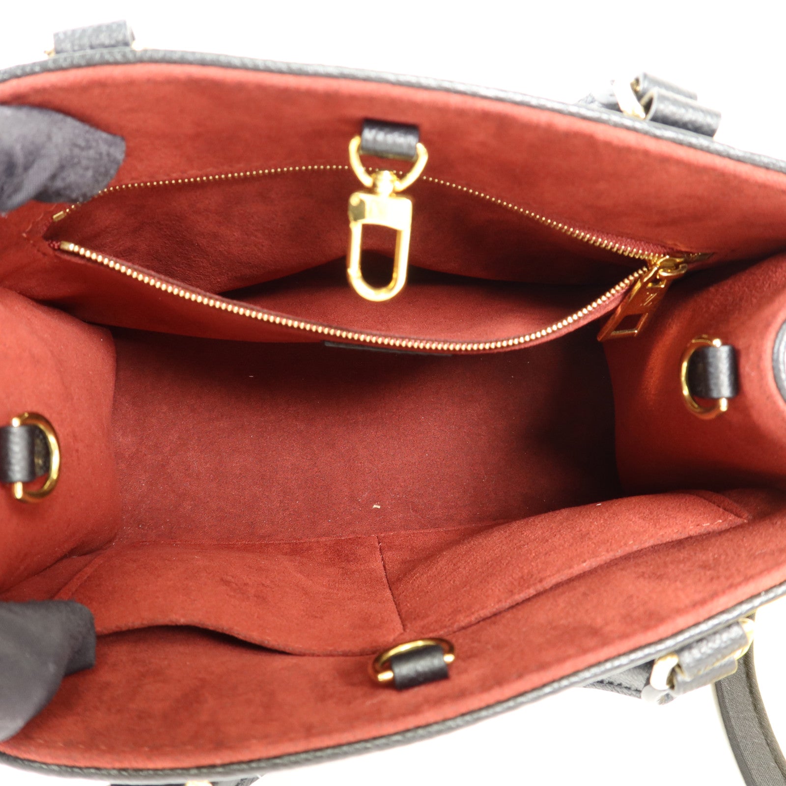 LOUIS VUITTON Monogram Empreinte On The Go PM金扣手挽肩背兩用袋