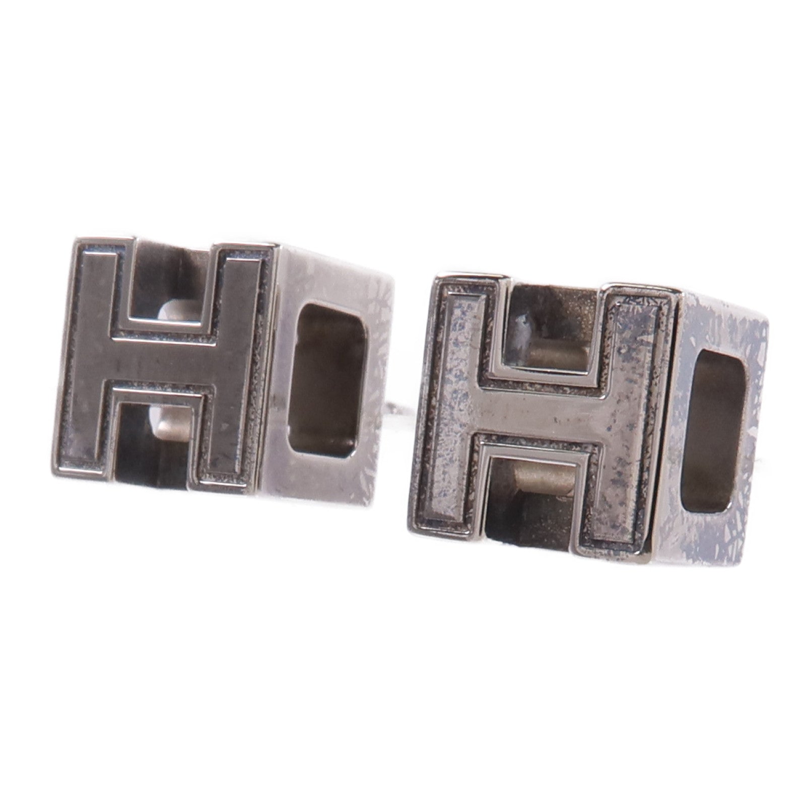 HERMES 金屬Cage d'H Earrings耳環