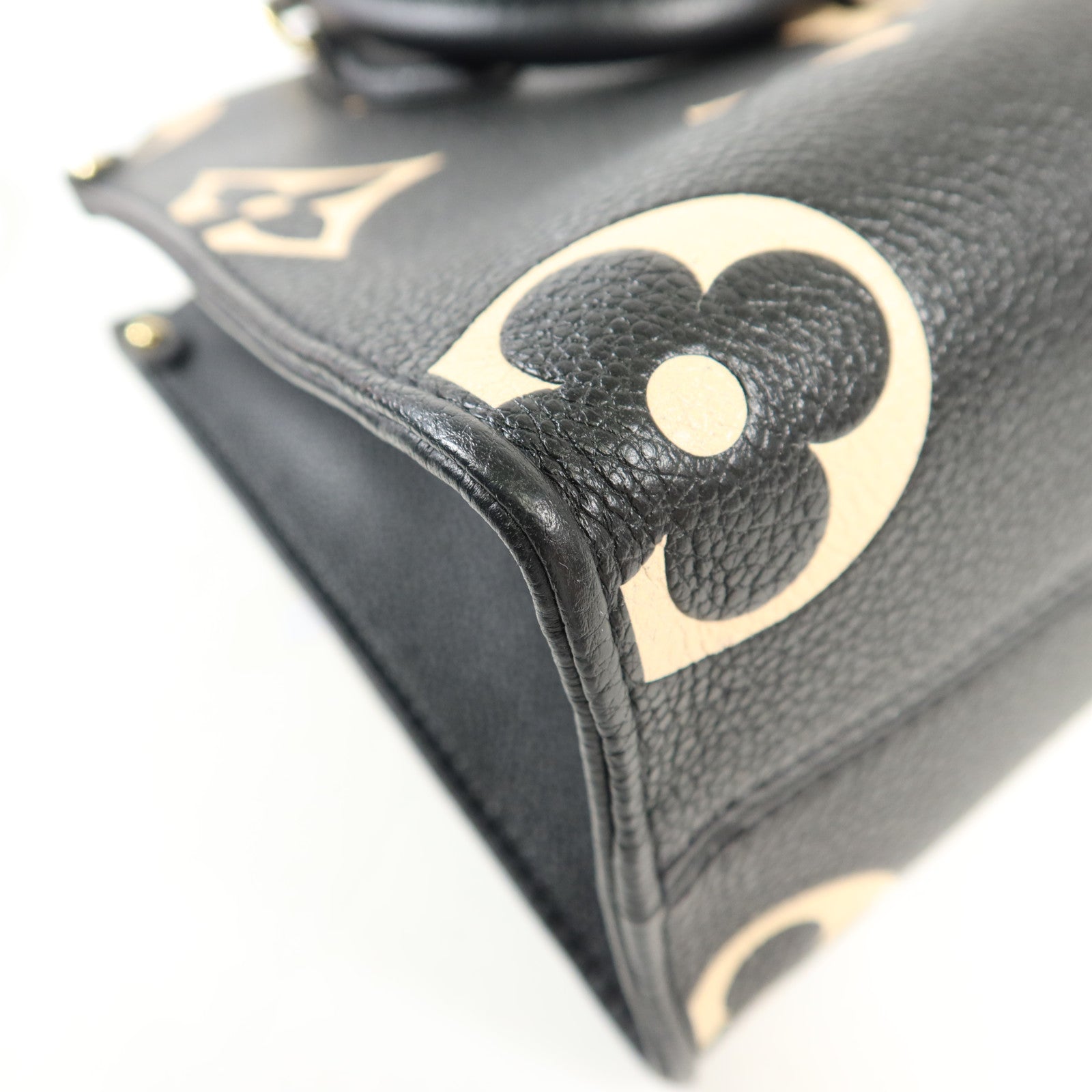 LOUIS VUITTON Monogram Empreinte On The Go PM金扣手挽肩背兩用袋