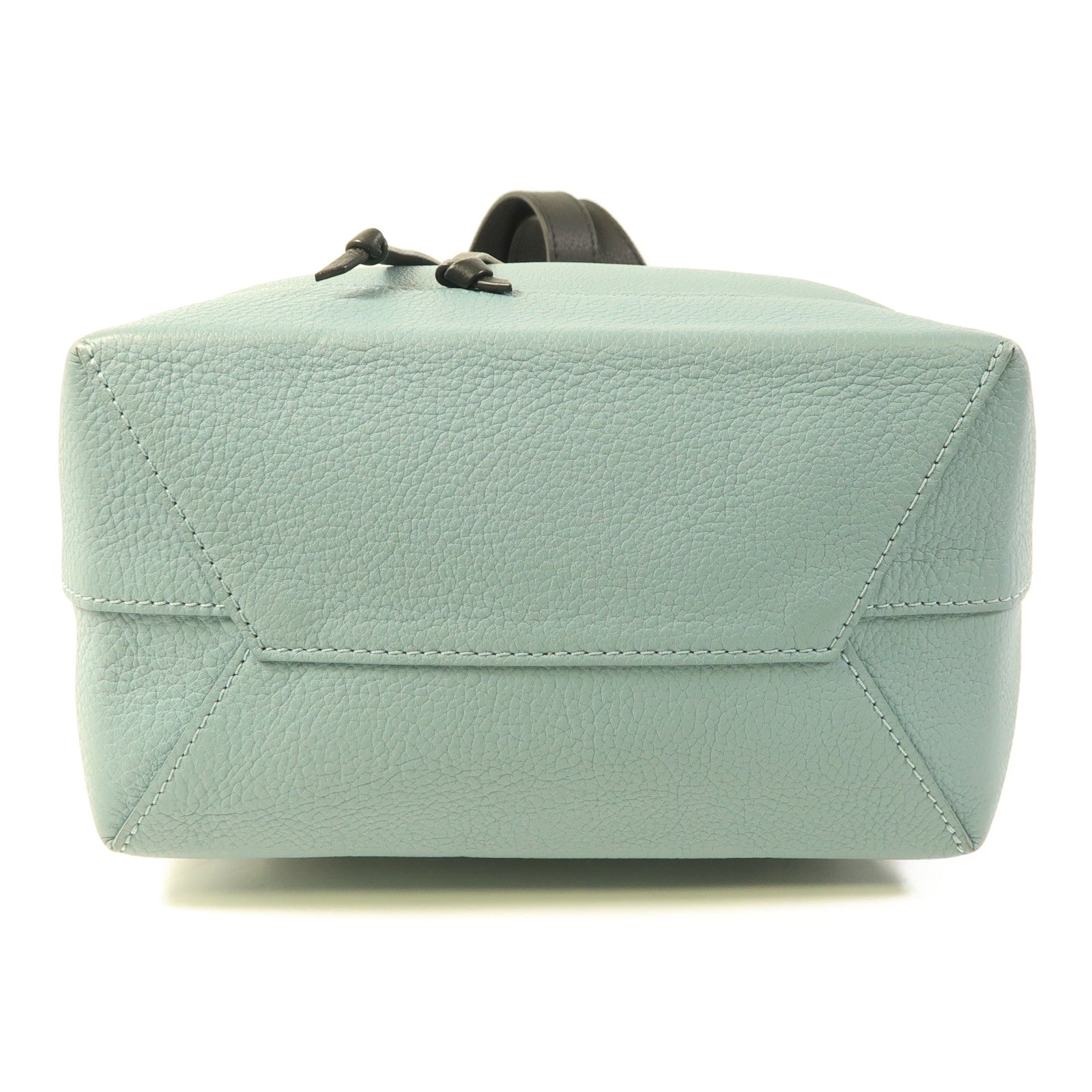 LOUIS VUITTON LV SHW Lockme Backpack Rucksack Calfskin Leather Blue Black