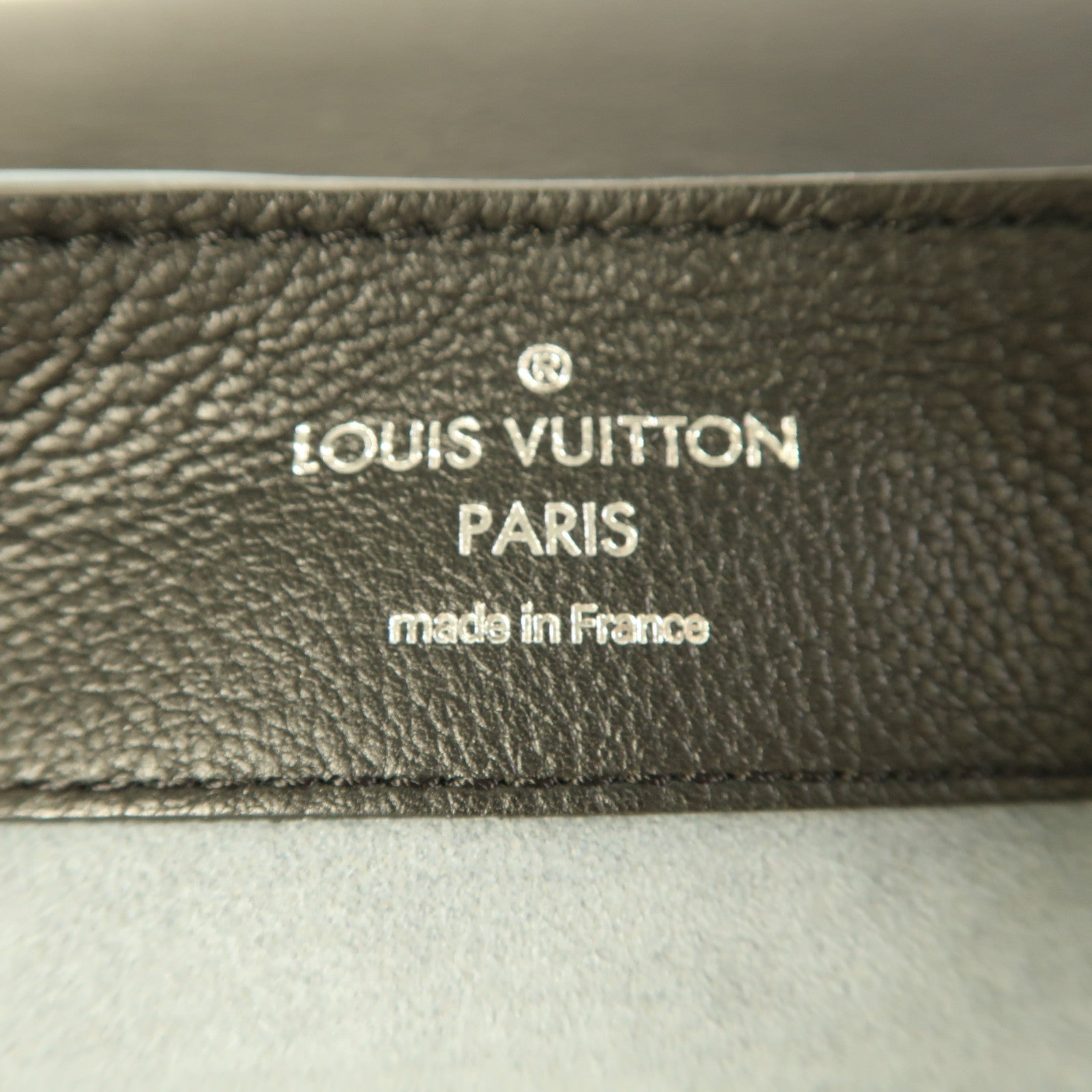 LOUIS VUITTON LV SHW Lockme Backpack Rucksack Calfskin Leather Blue Black