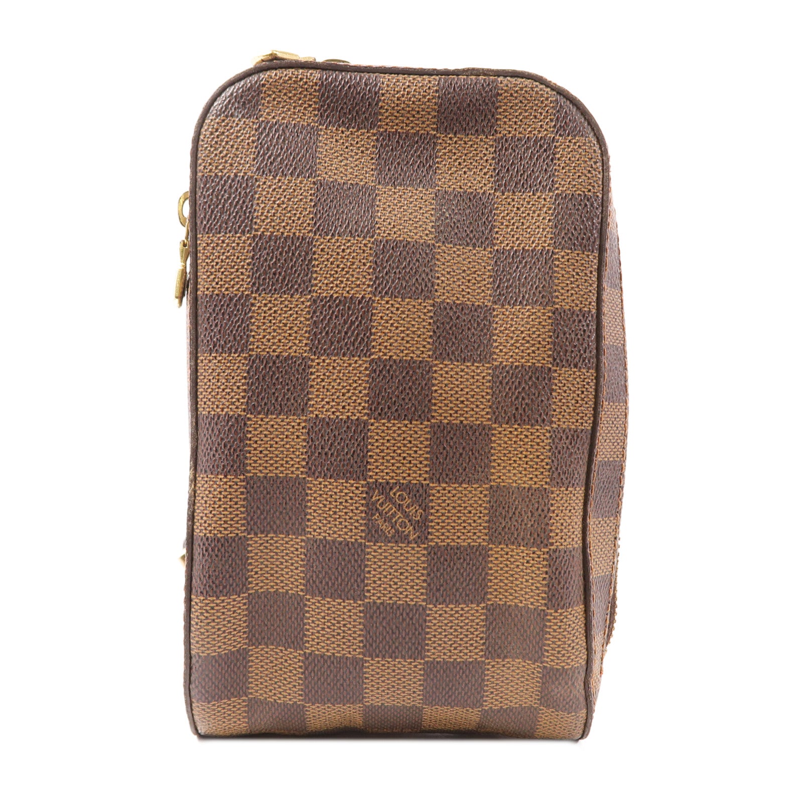 LOUIS VUITTON Damier Geronimos金扣腰包