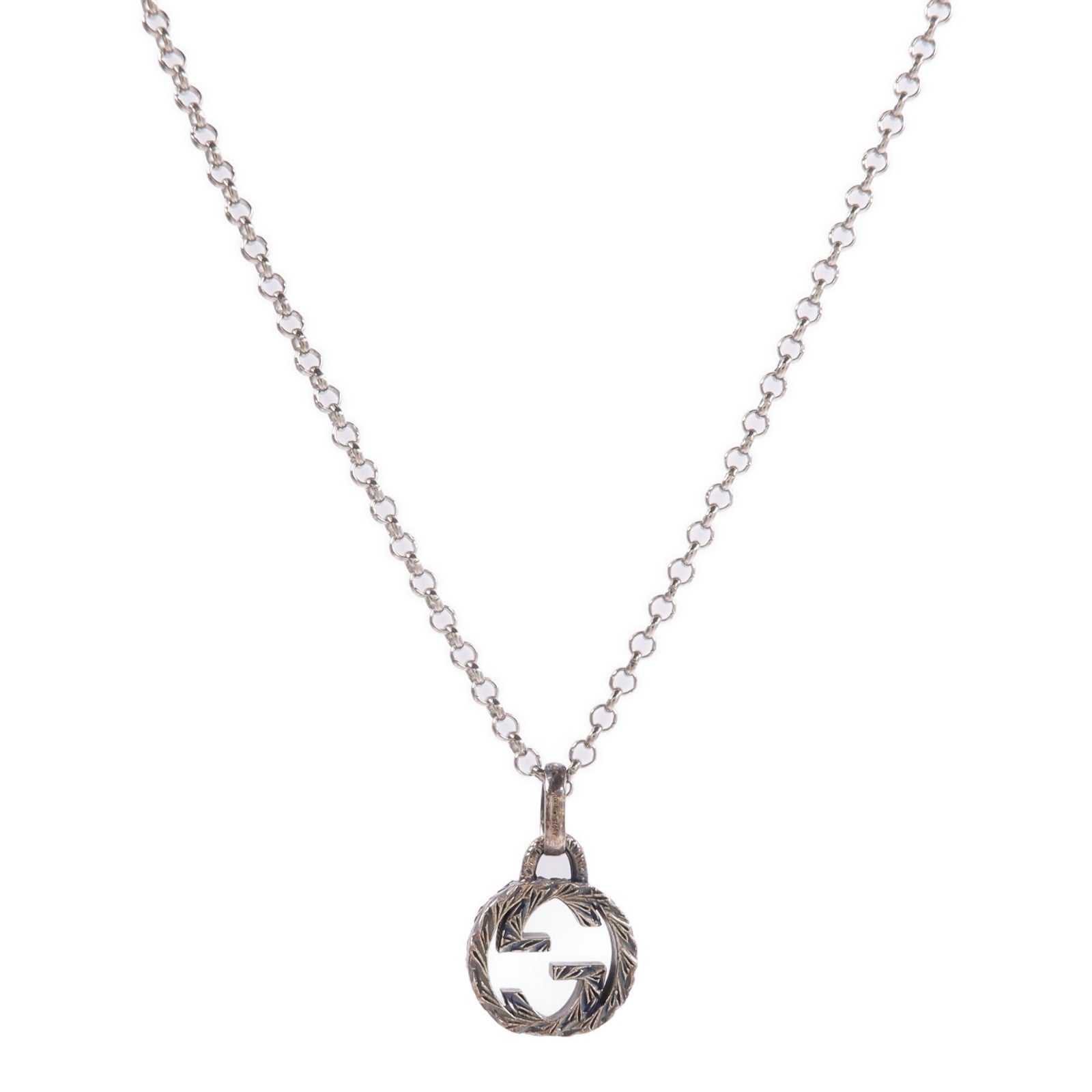 GUCCI 925純銀GG Necklace項鍊