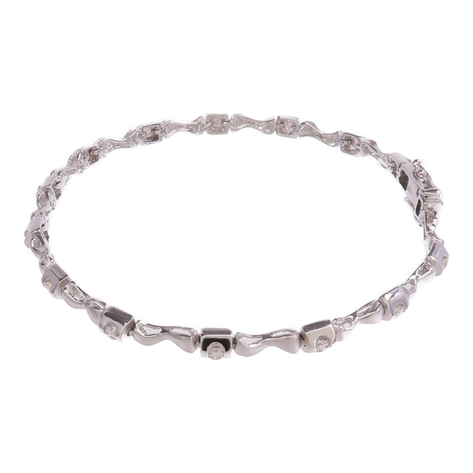 JEWELRY 18K白金Diamond Bracelet鑽石手鏈