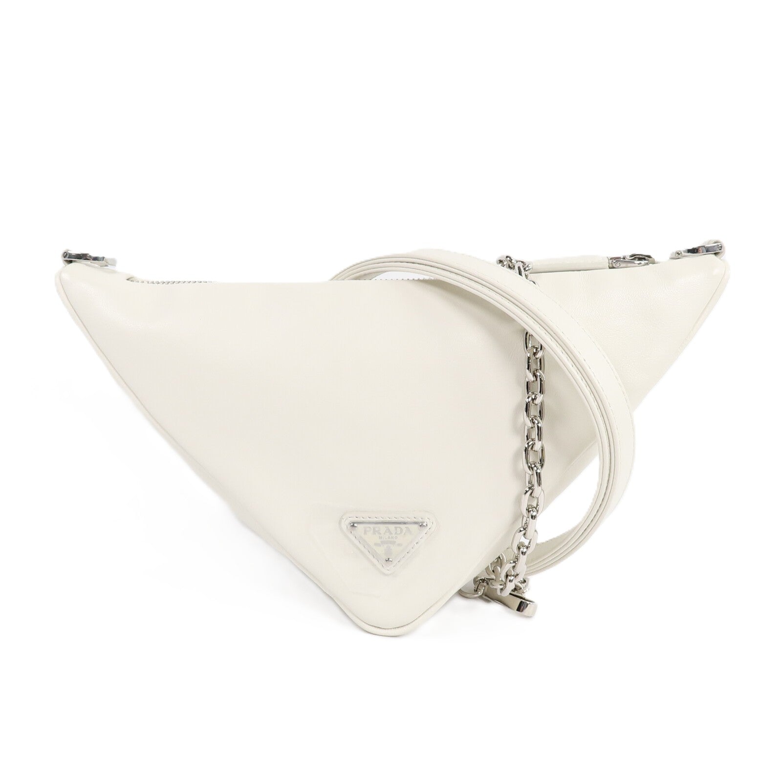 PRADA 牛皮皮革Triangle肩背袋