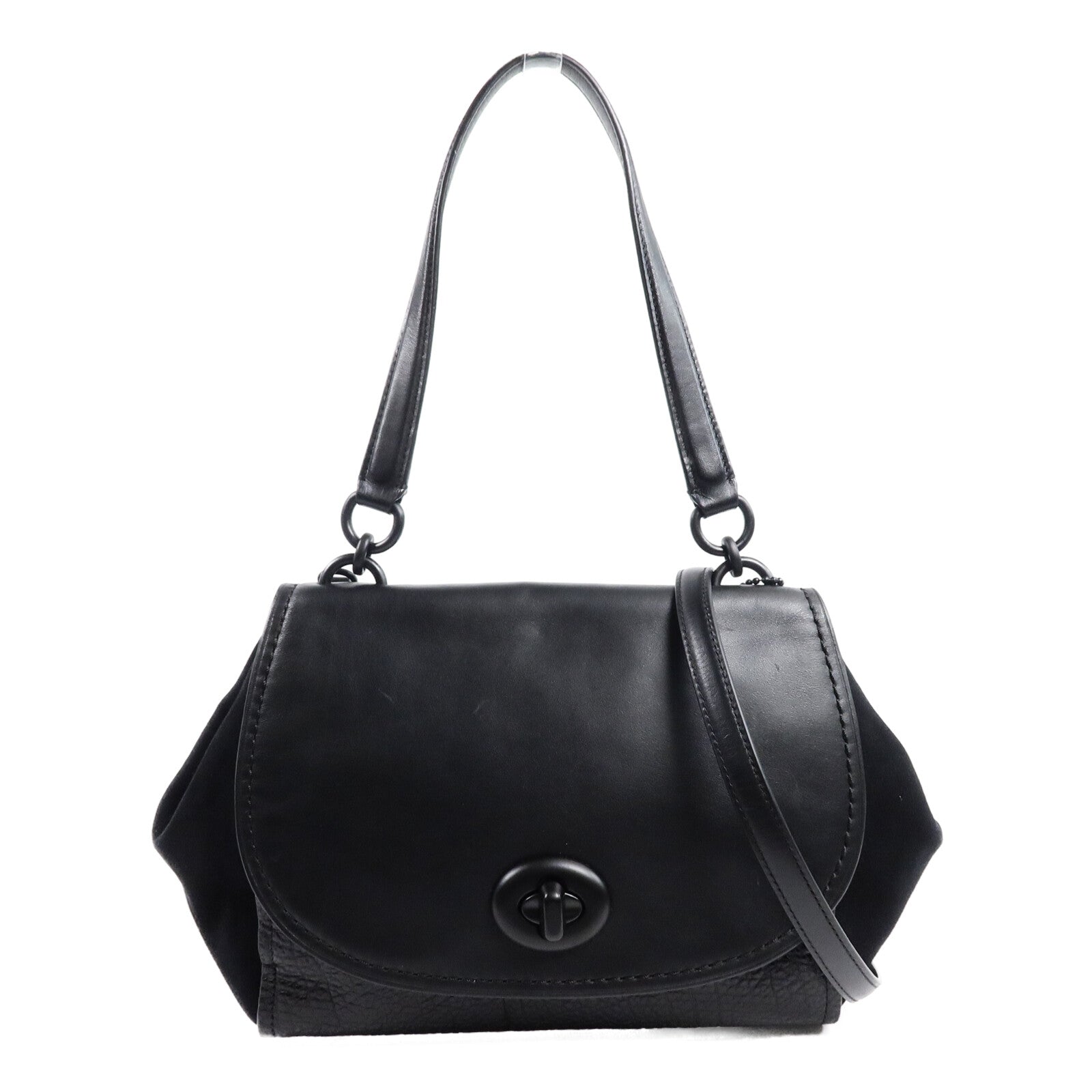 COACH 牛皮皮革2 Way Shoulder手挽肩背兩用袋