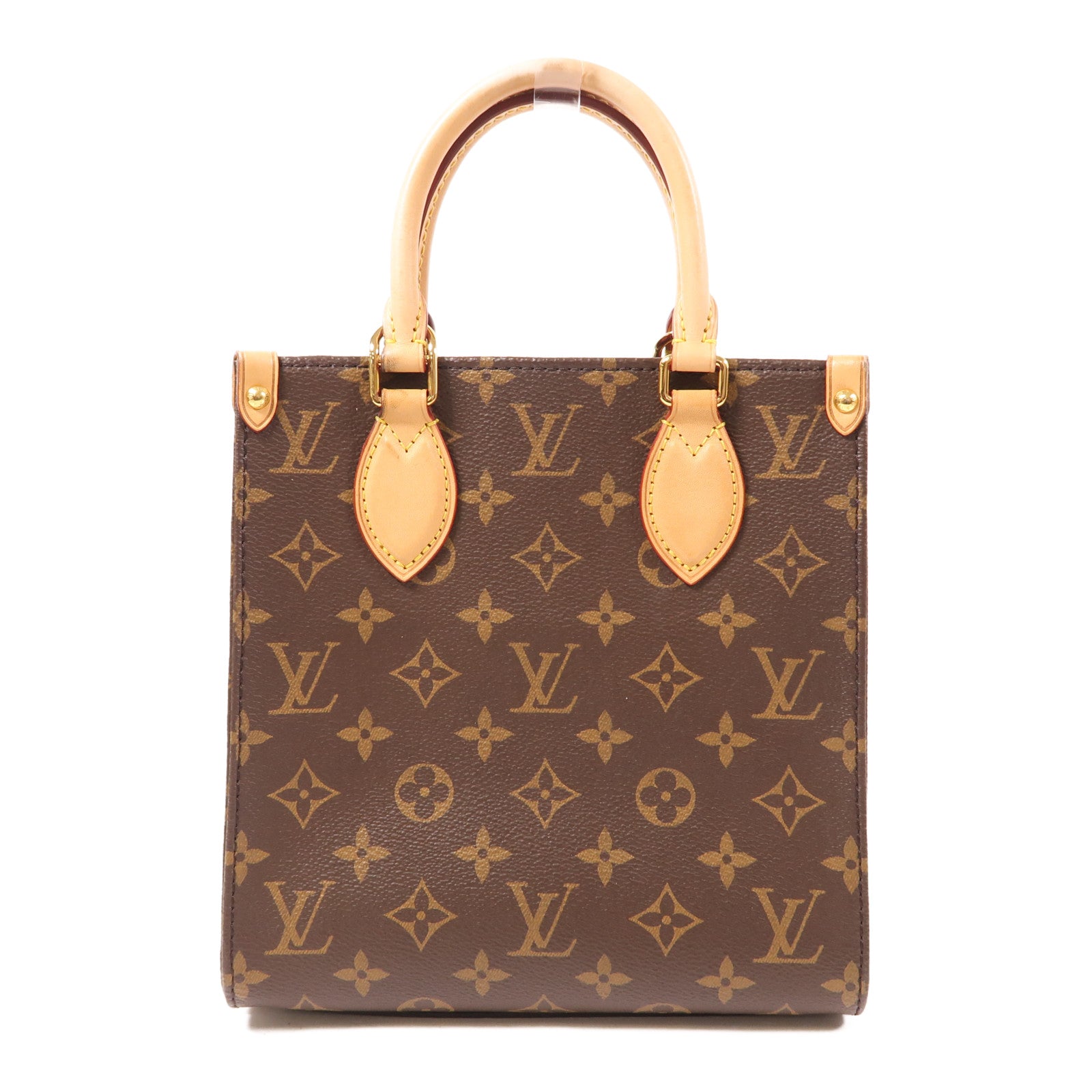 LOUIS VUITTON LV GHW Sac Plat BB 2 Way Shoulder Handbag M45847 Monogram Brown