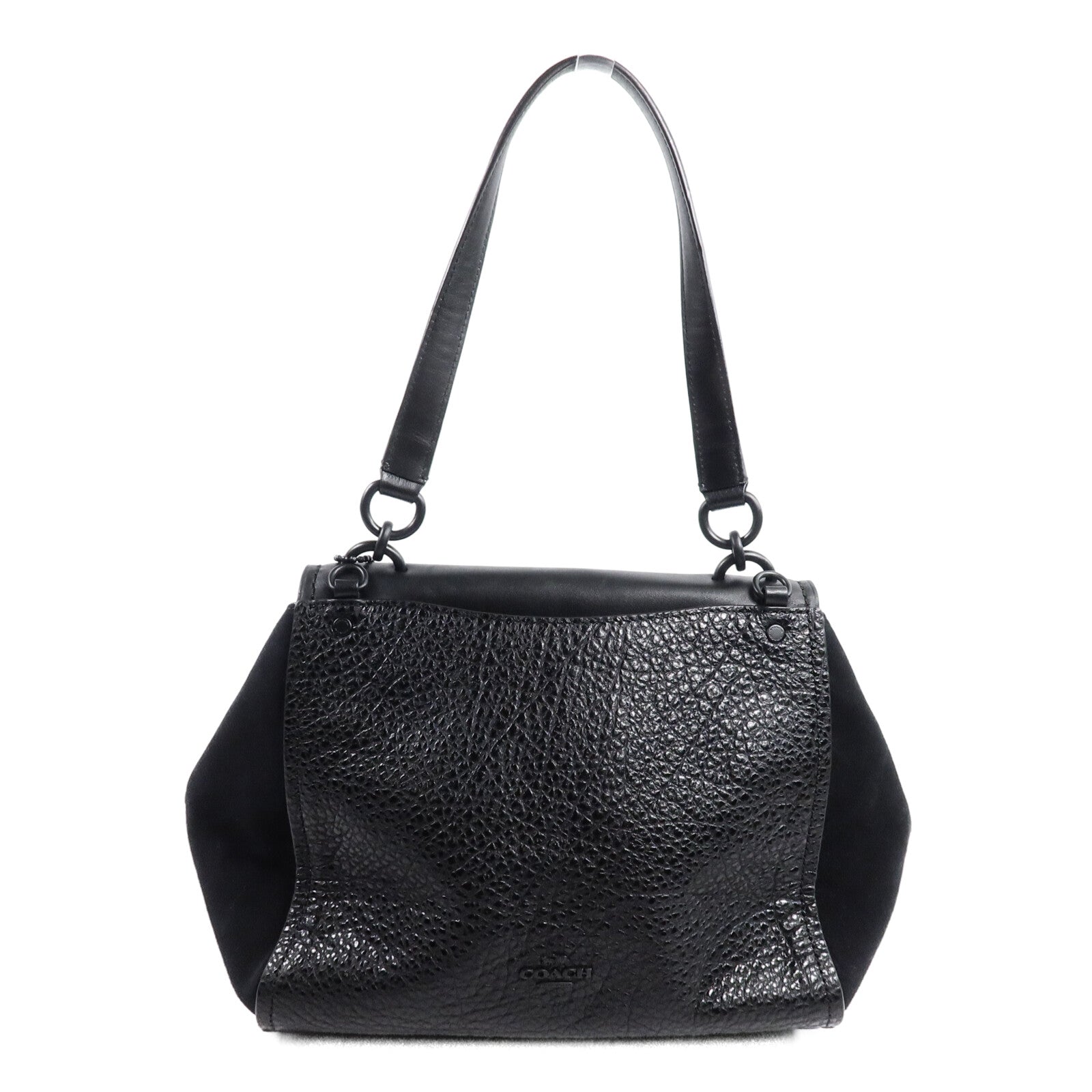 COACH 牛皮皮革2 Way Shoulder手挽肩背兩用袋