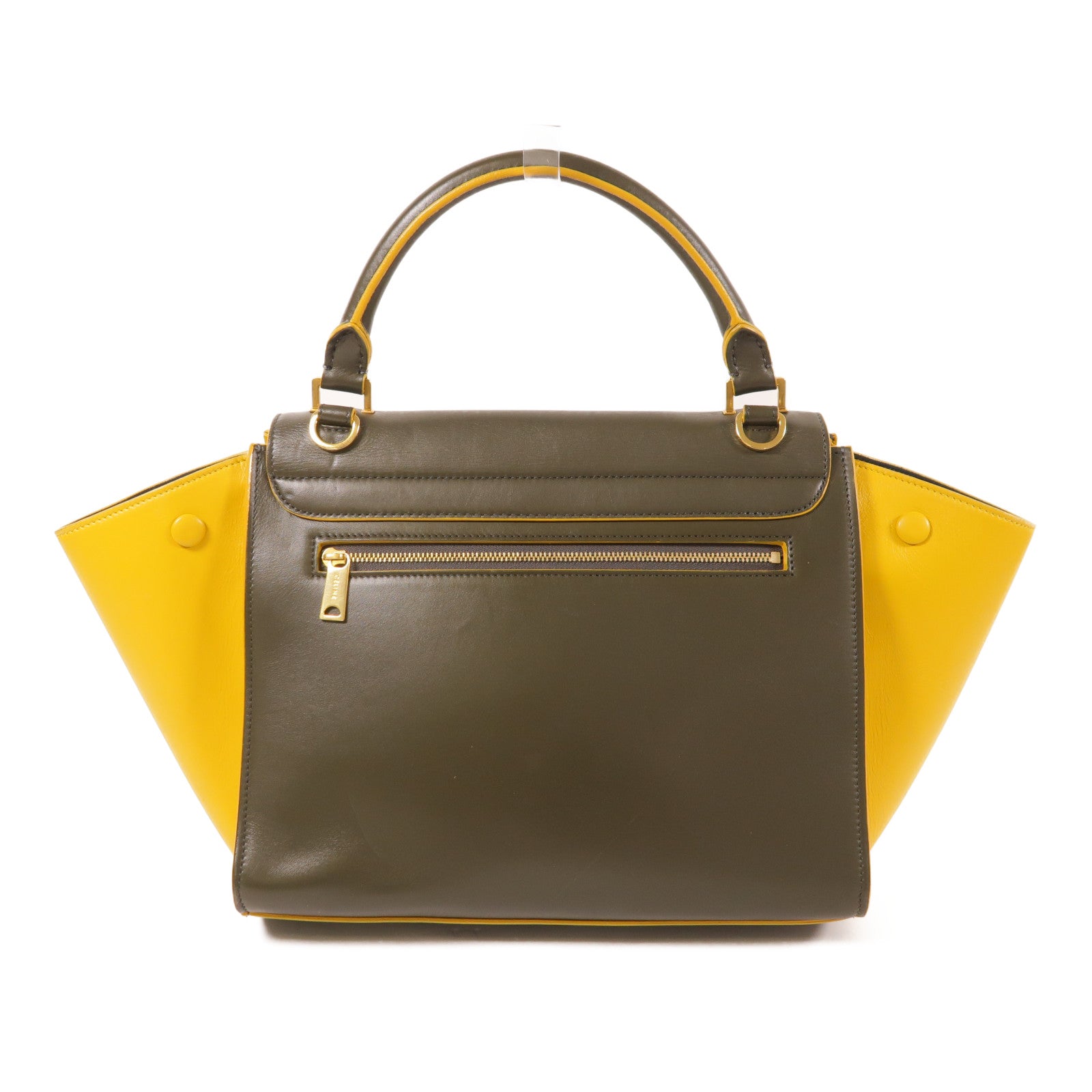 CELINE 【激減優惠】牛皮皮革Trapeze金扣手挽肩背兩用袋