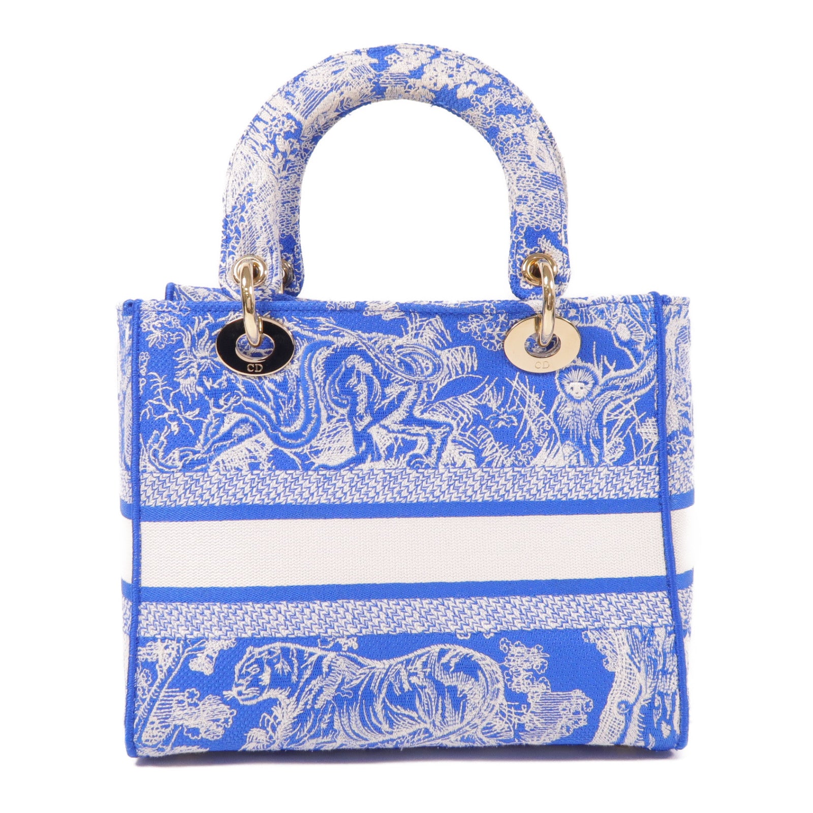 Dior 【激減優惠】帆布Lady D-Lite金扣手挽肩背兩用袋