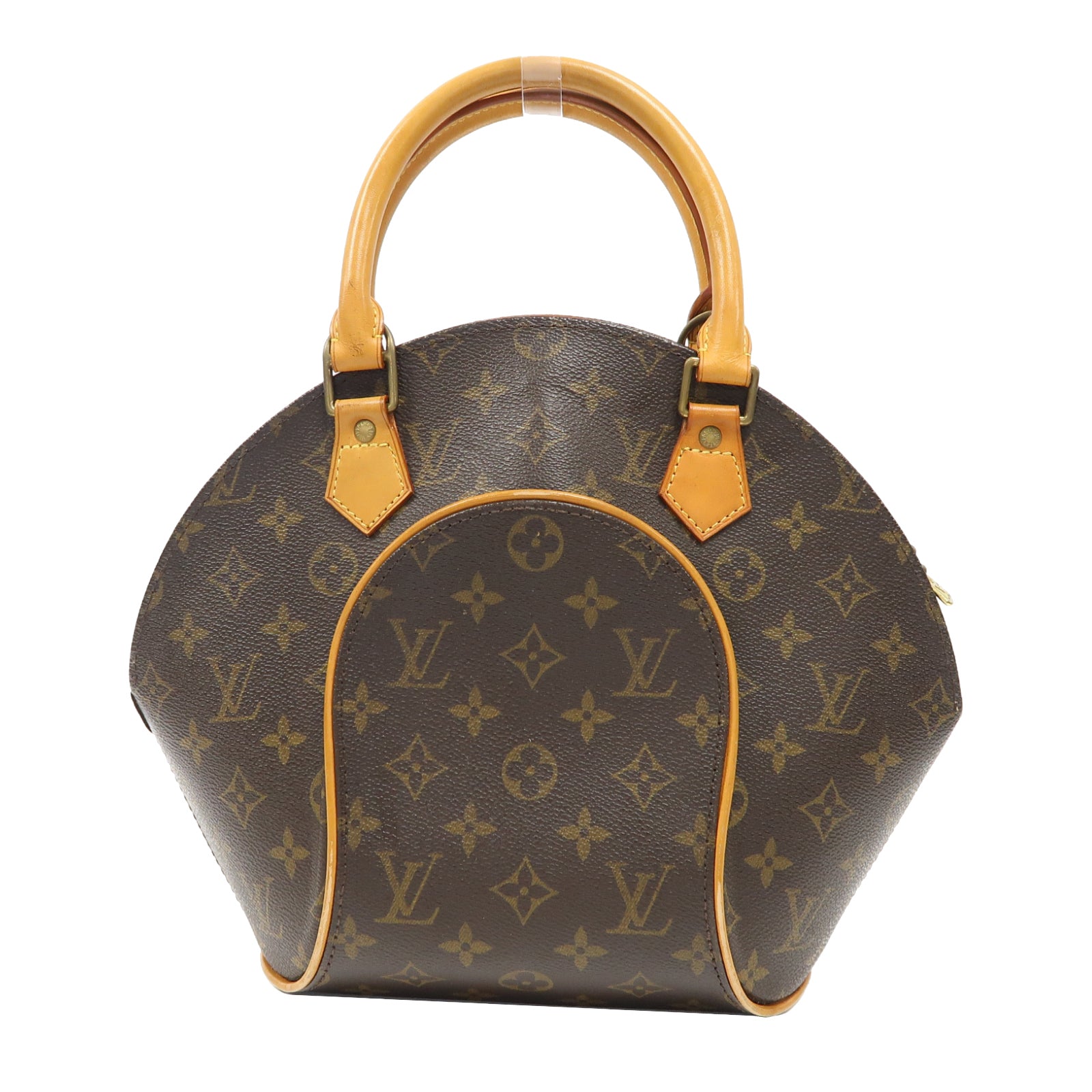 LOUIS VUITTON 【激減優惠】Monogram Ellipse PM金扣手挽袋啡色