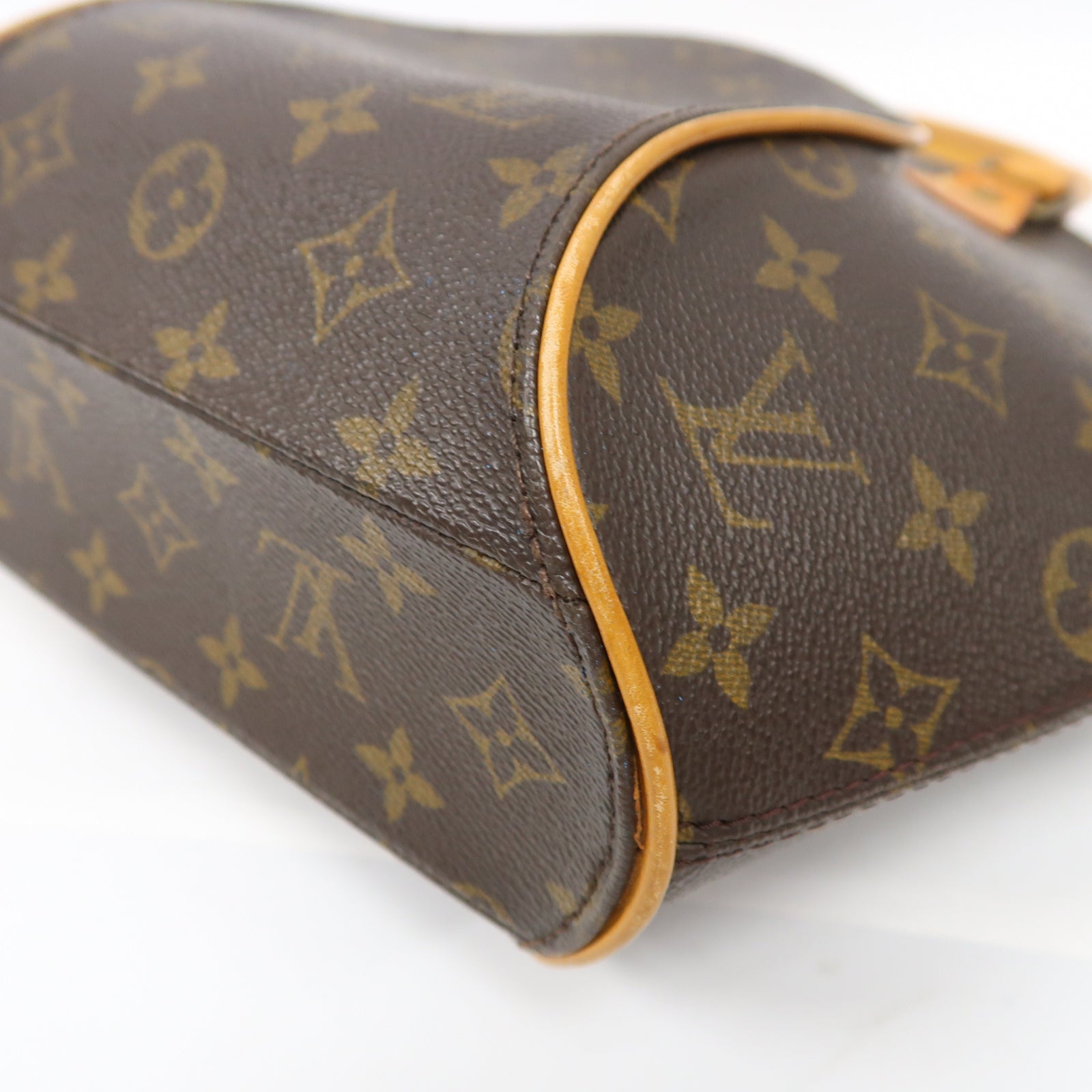 LOUIS VUITTON 【激減優惠】Monogram Ellipse PM金扣手挽袋啡色