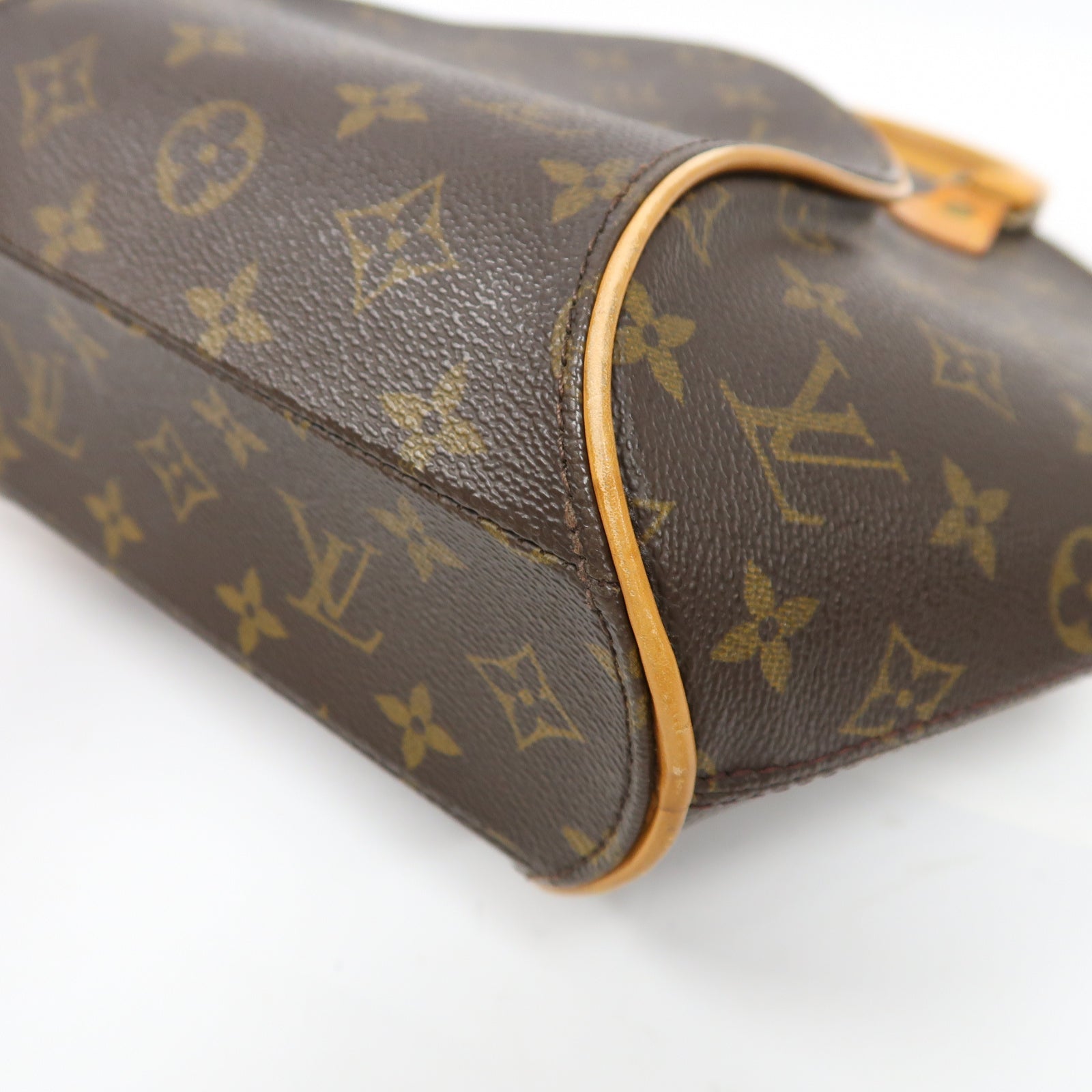 LOUIS VUITTON 【激減優惠】Monogram Ellipse PM金扣手挽袋啡色