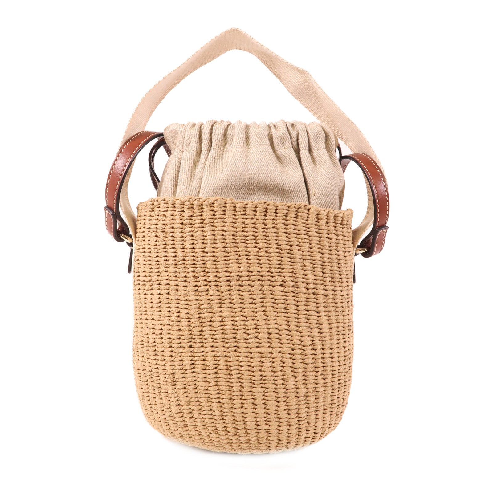 Chloe Raffia Woody Bucket Bag金扣手挽肩背兩用袋