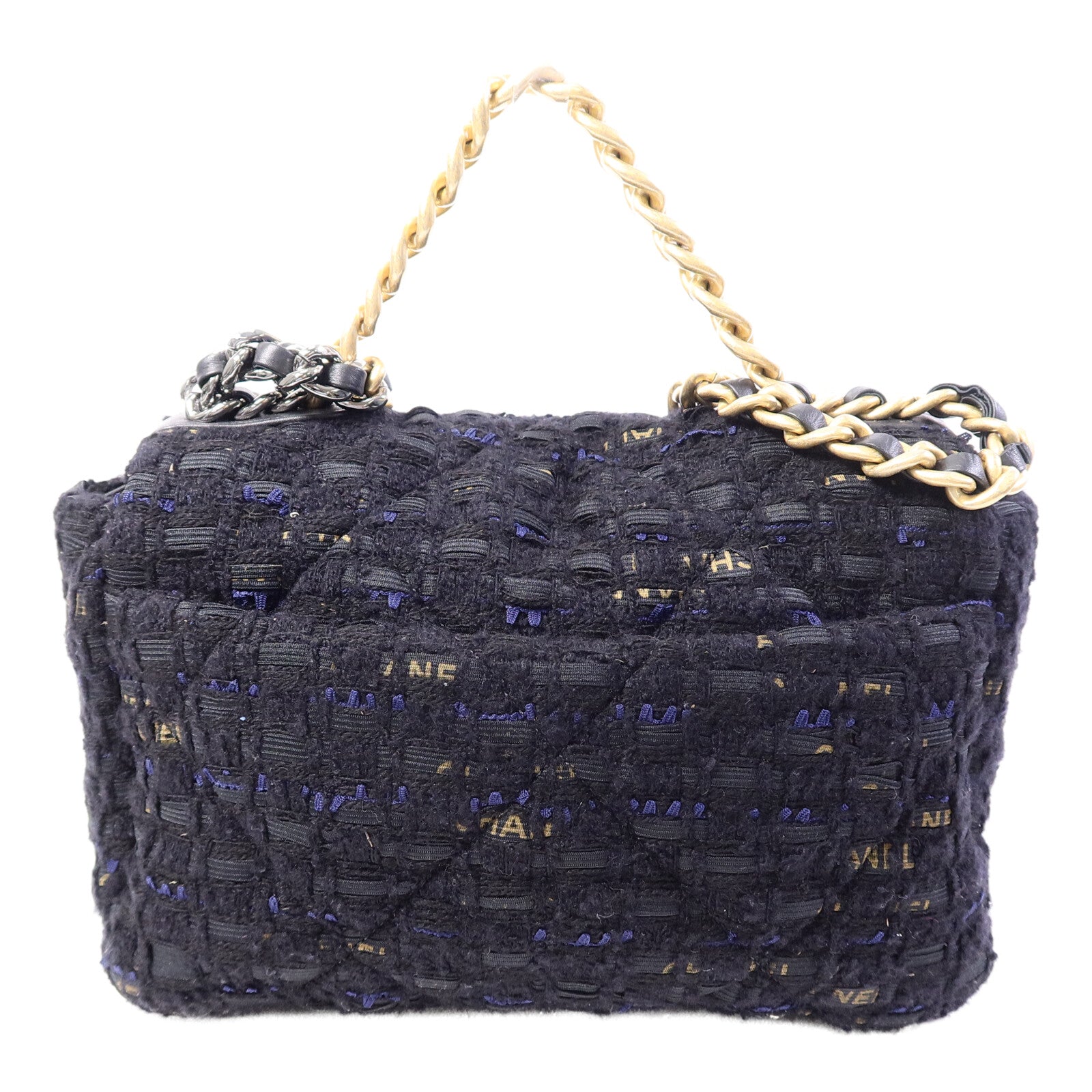 CHANEL Tweed Chanel 19手挽肩背兩用袋