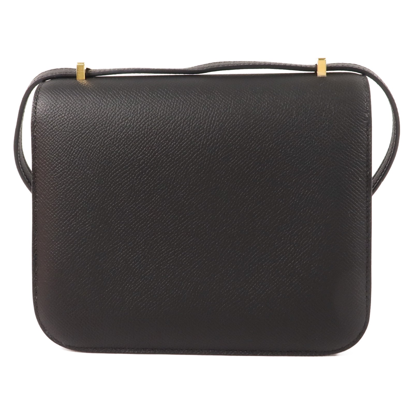 HERMES Epsom皮革Constance Mini肩背袋Noir