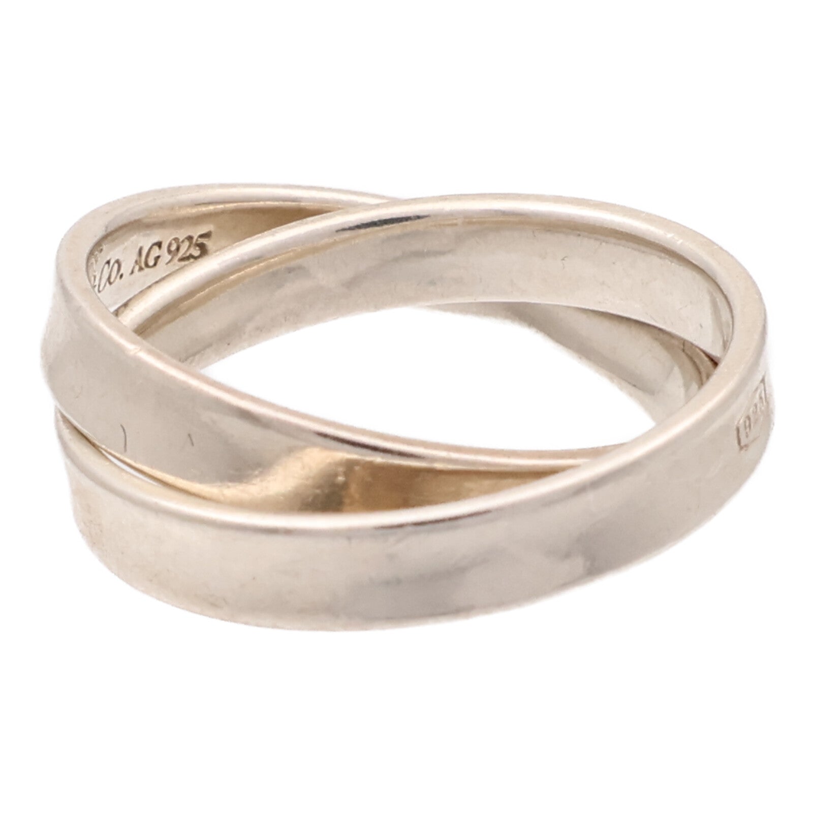 TIFFANY&CO 925純銀1837 Double Silver Ring戒指US#7