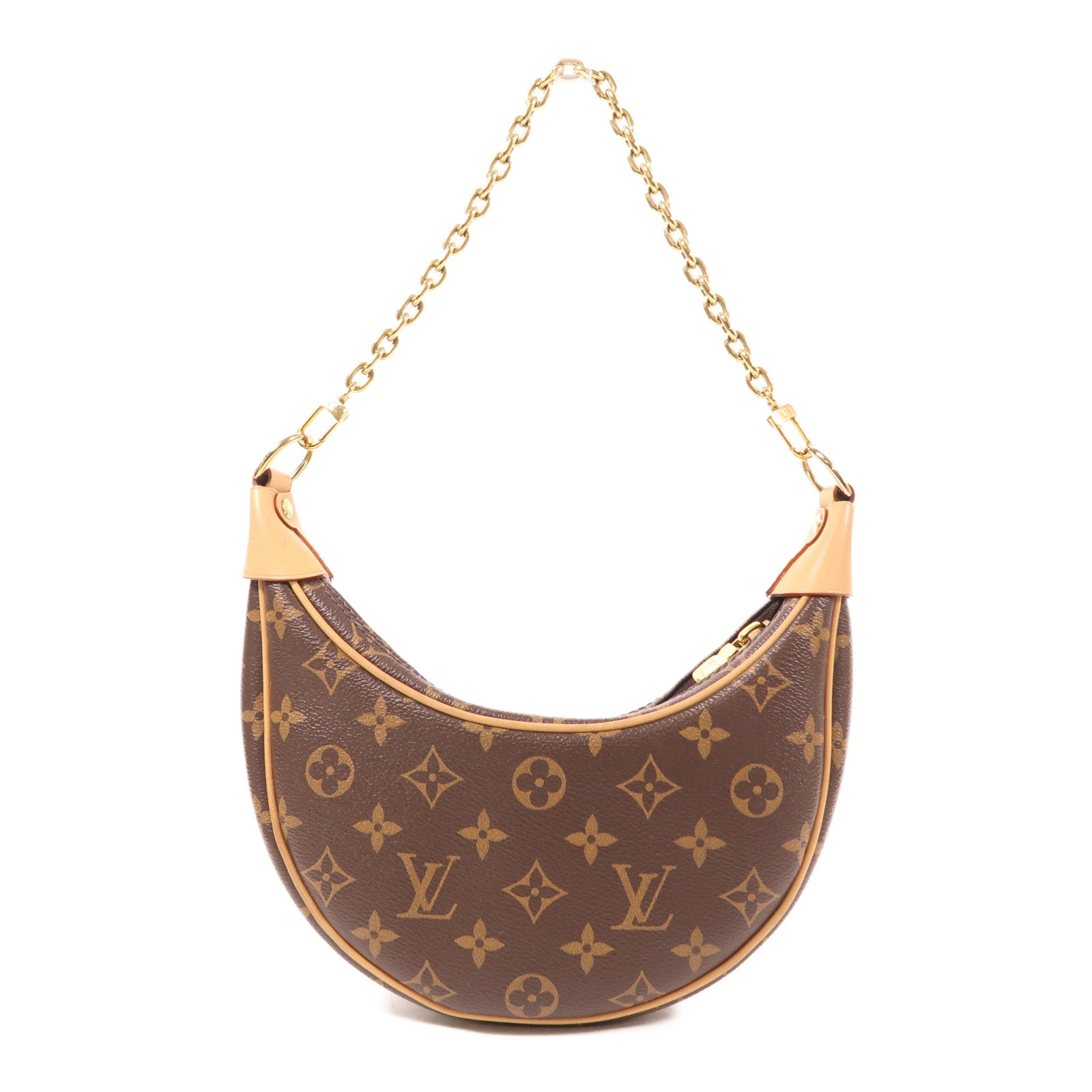 LOUIS VUITTON LV GHW Loop 2 Way Shoulder Bag M81098 Monogram Brown