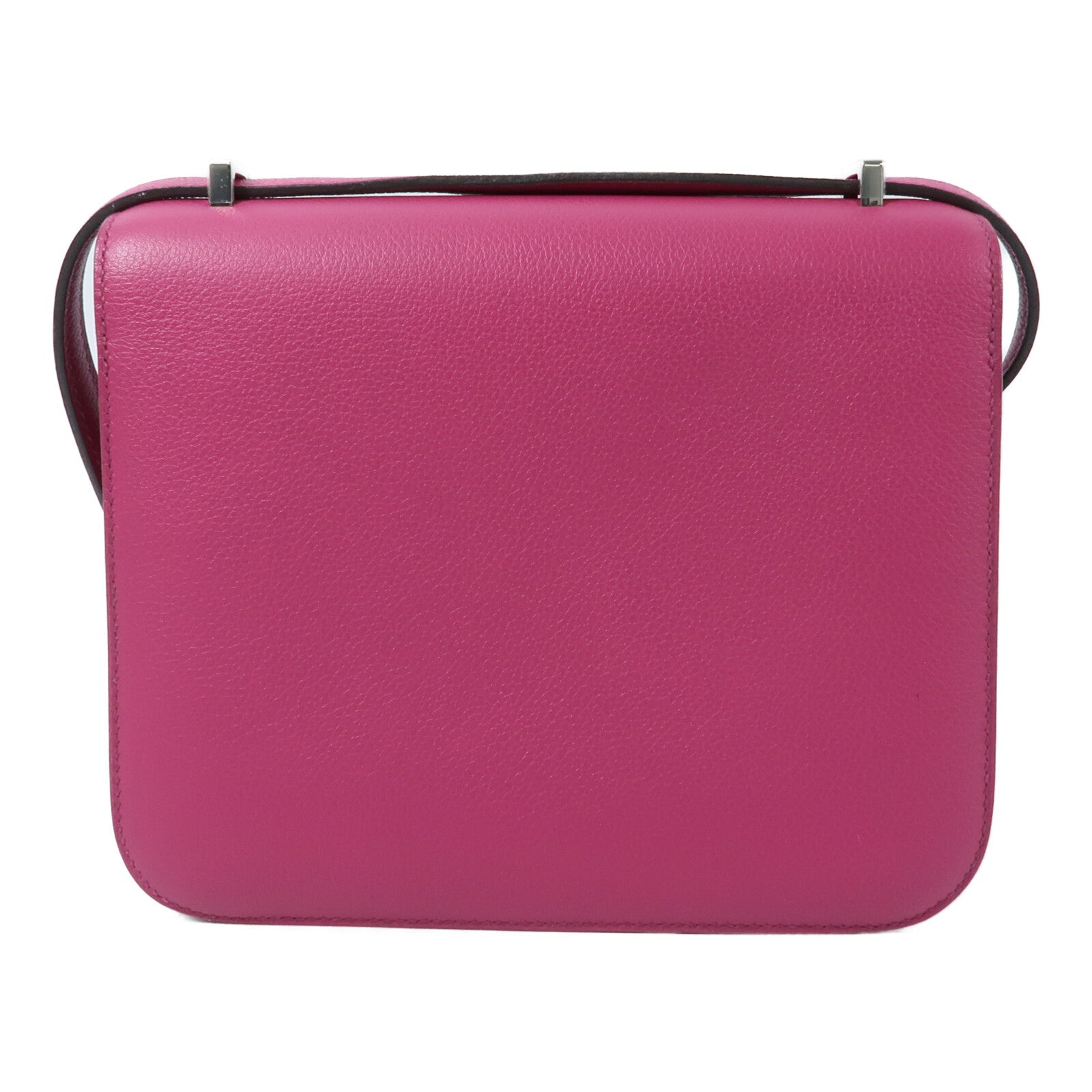 HERMES Evercolor皮革Constance Mini肩背袋Rose Pourpre