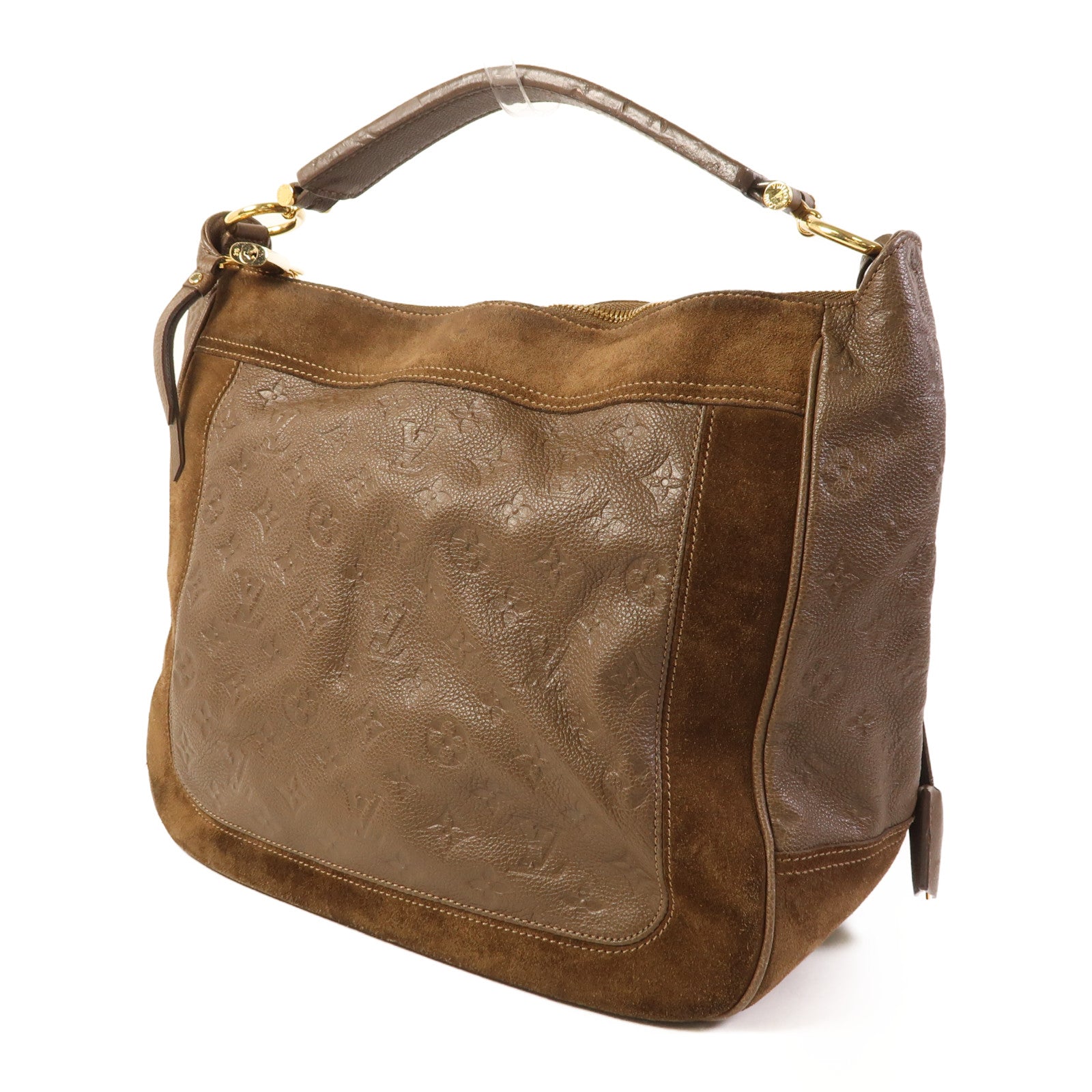 LOUIS VUITTON Monogram Empreinte Audacieuse MM金扣手挽肩背兩用袋