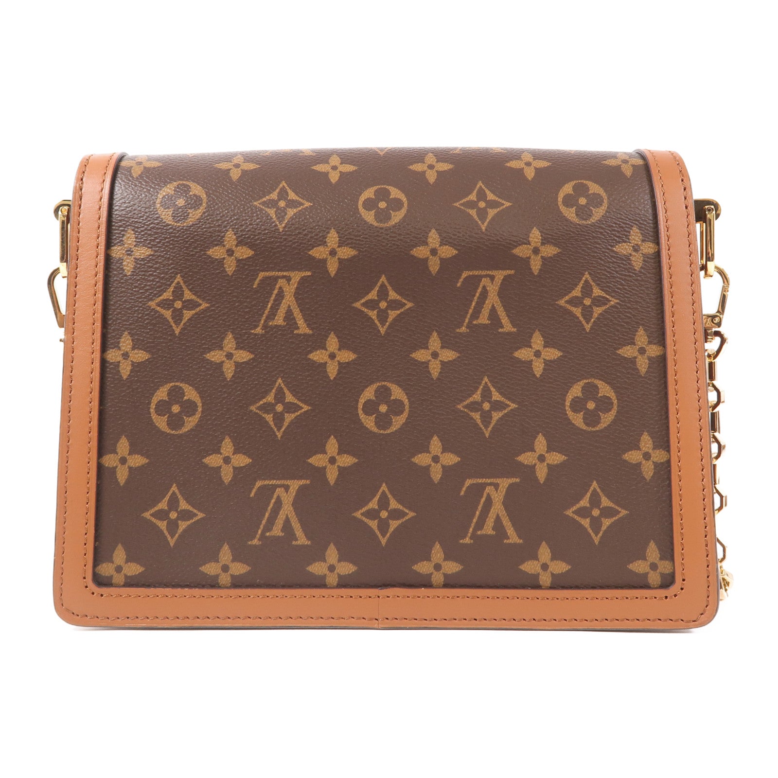 LOUIS VUITTON LV GHW Dauphine MM 2 Way Shoulder Bag M44391 Monogram Reverse