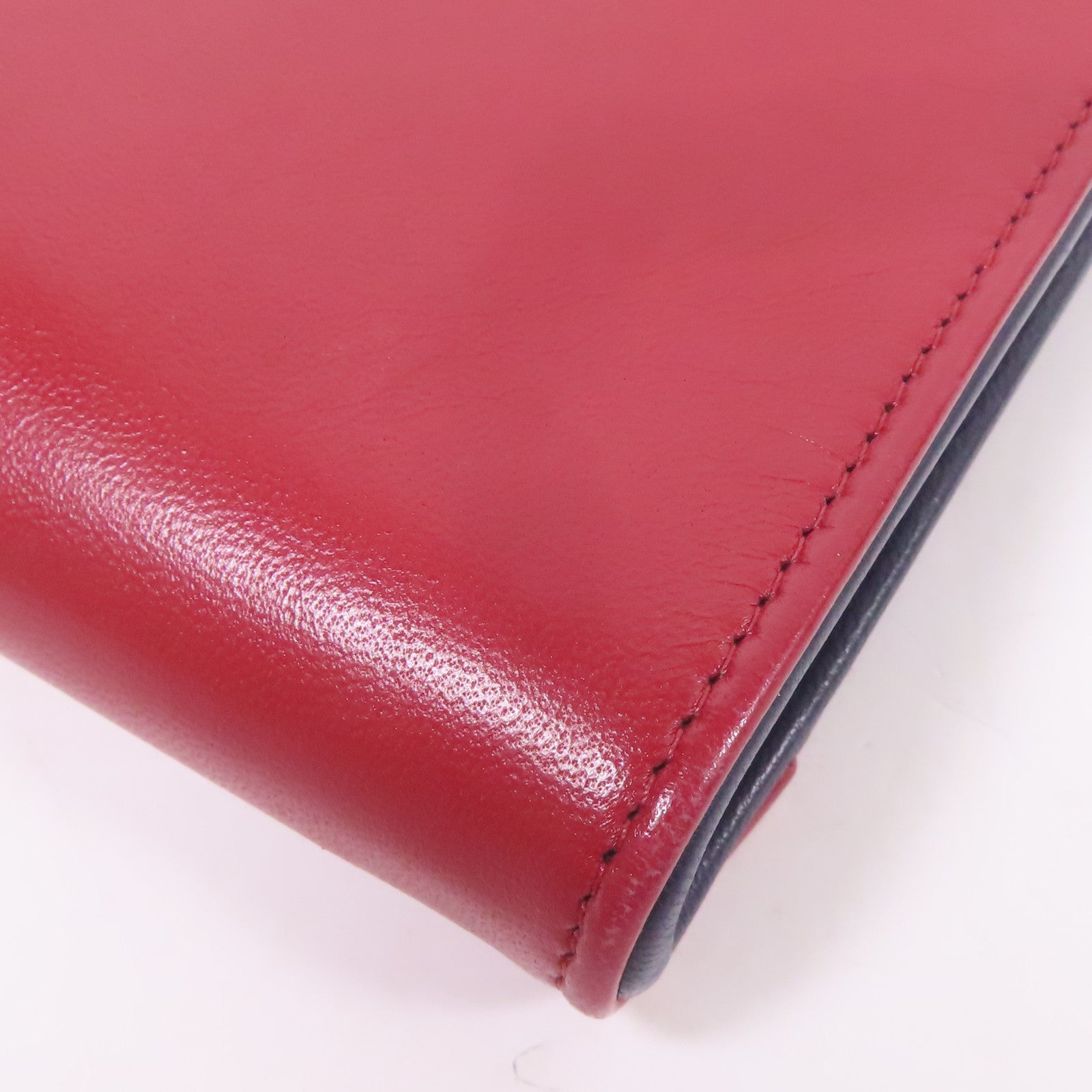 CHANEL 皮革Clutch Bag金扣手拿包