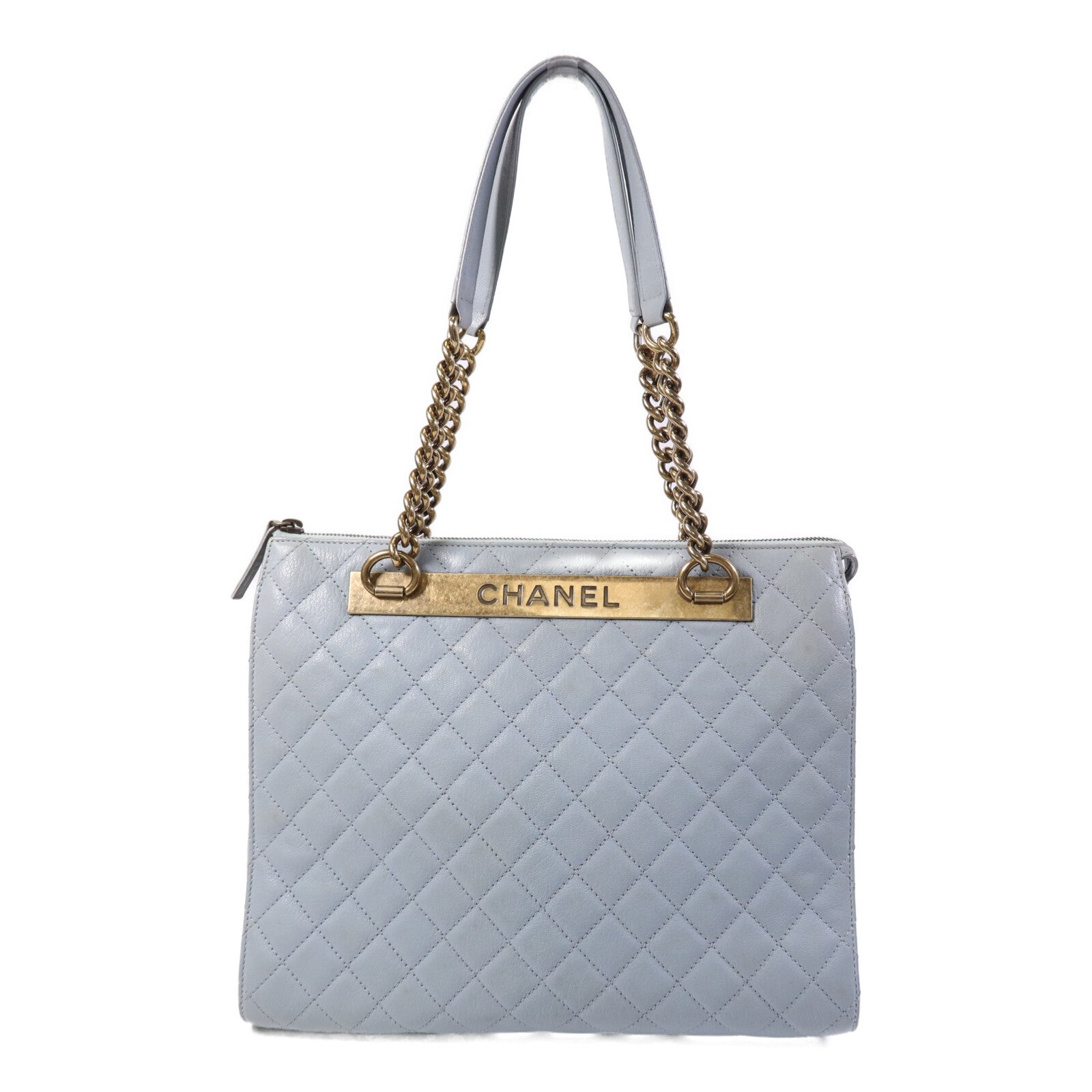 CHANEL 皮革Rita Dome Bag金扣鏈帶肩背袋