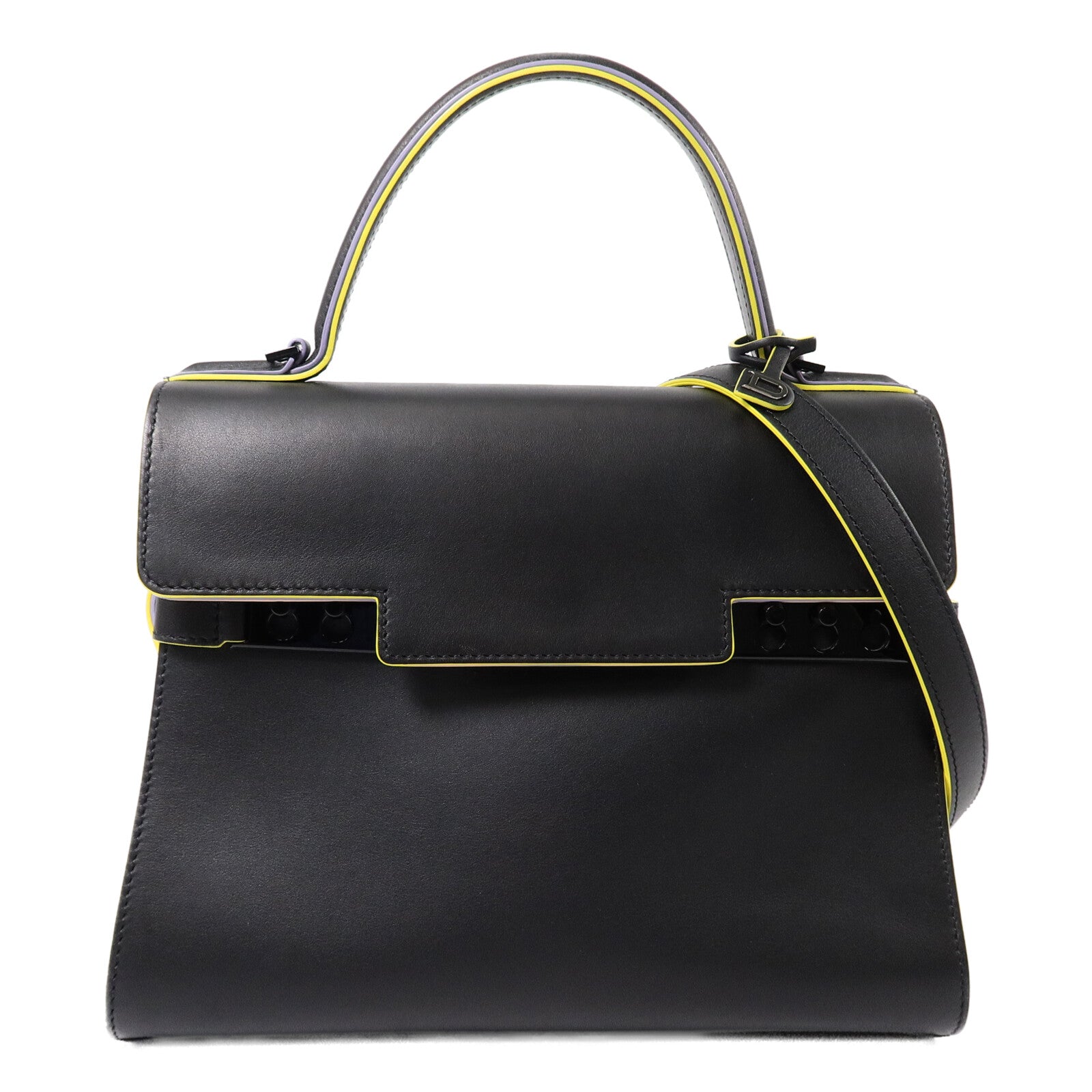 Delvaux 牛皮皮革Tempete MM手挽肩背兩用袋