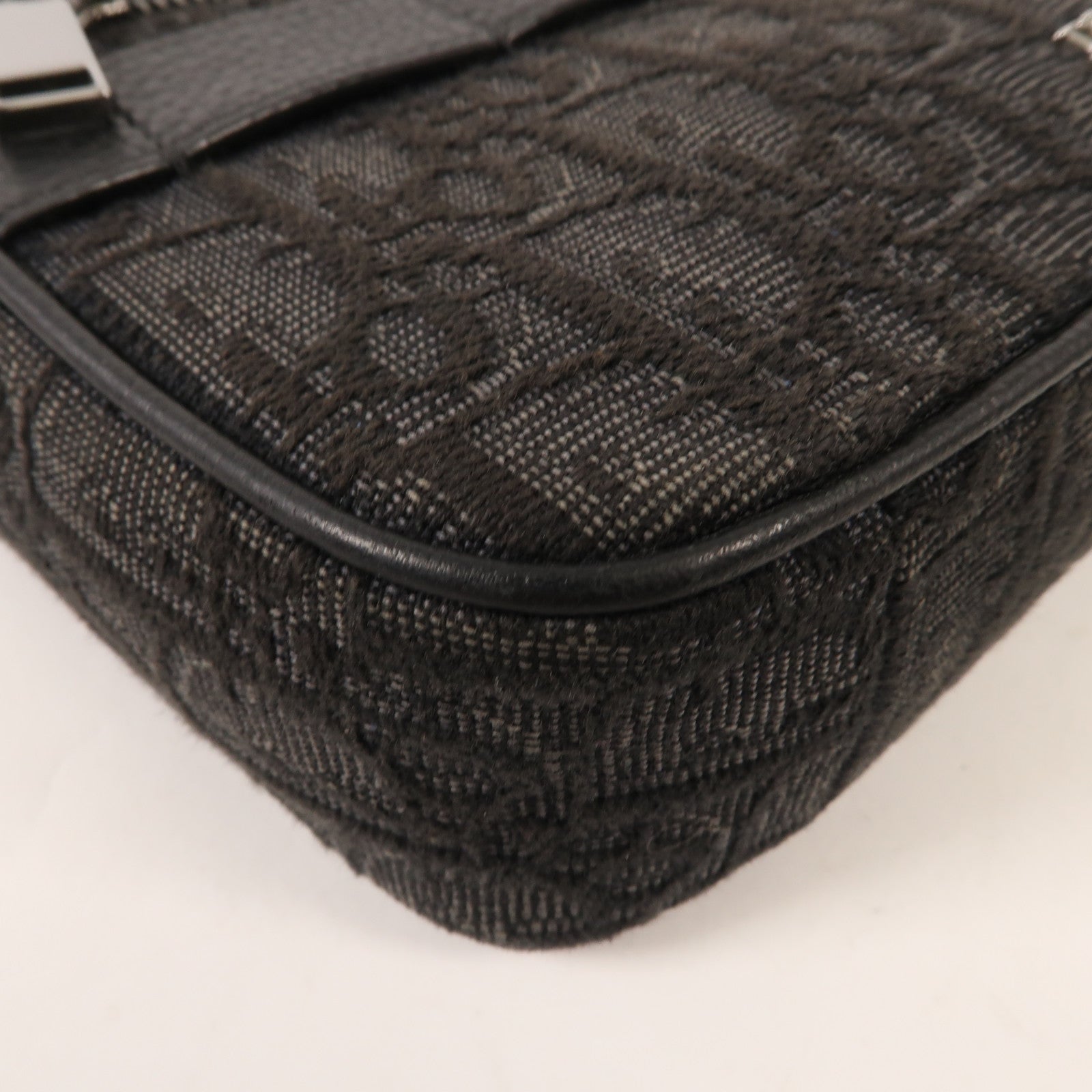 Dior 帆布Shoulder Bag銀扣肩背袋