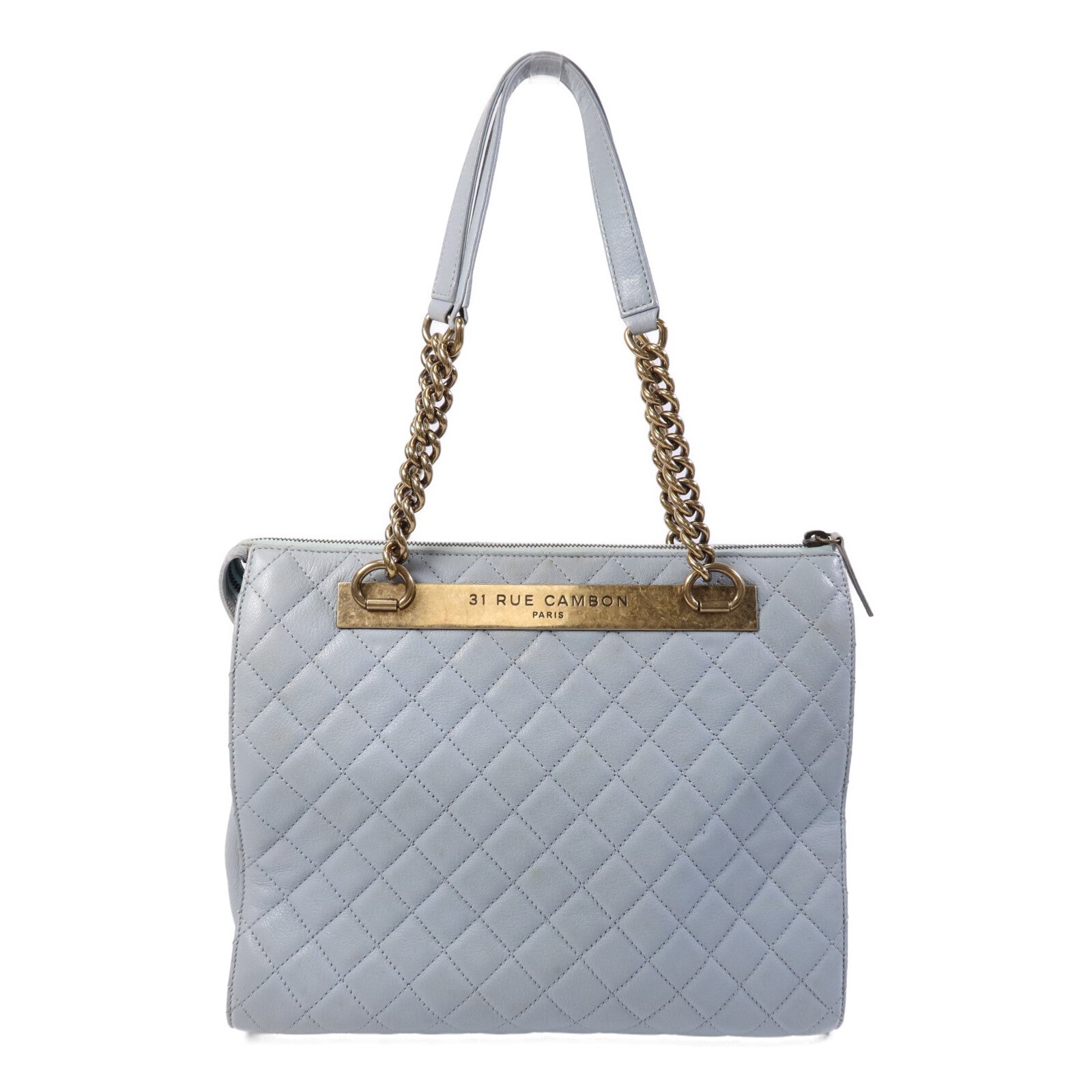 CHANEL 【激減優惠】皮革Rita Dome Bag金扣鏈帶肩背袋